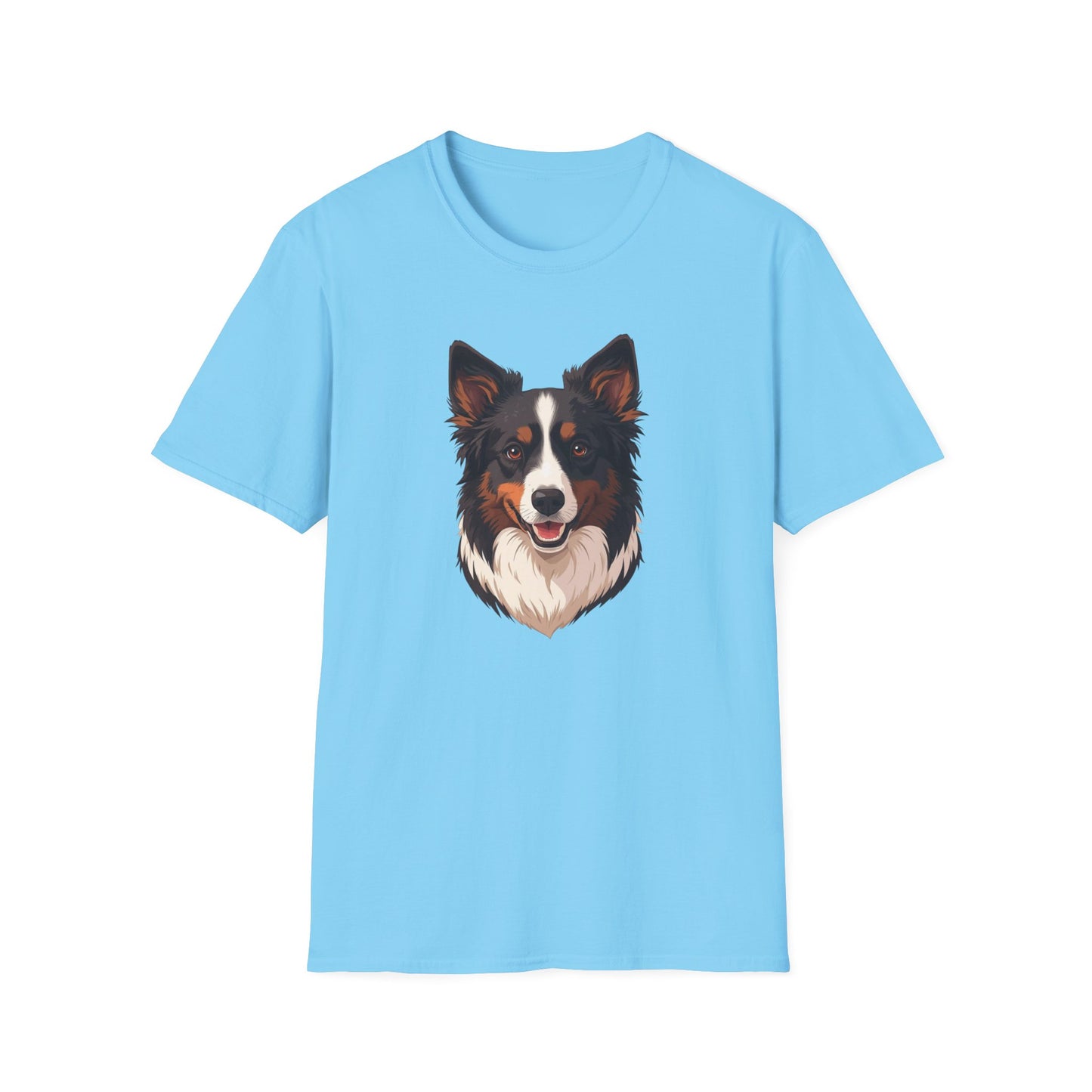 Border Collie Dog Portrait Shirt – Border Collie Dog Lover Gift, Cute Dog Mom Tee, Dog Dad Shirt, Pet Breed Apparel