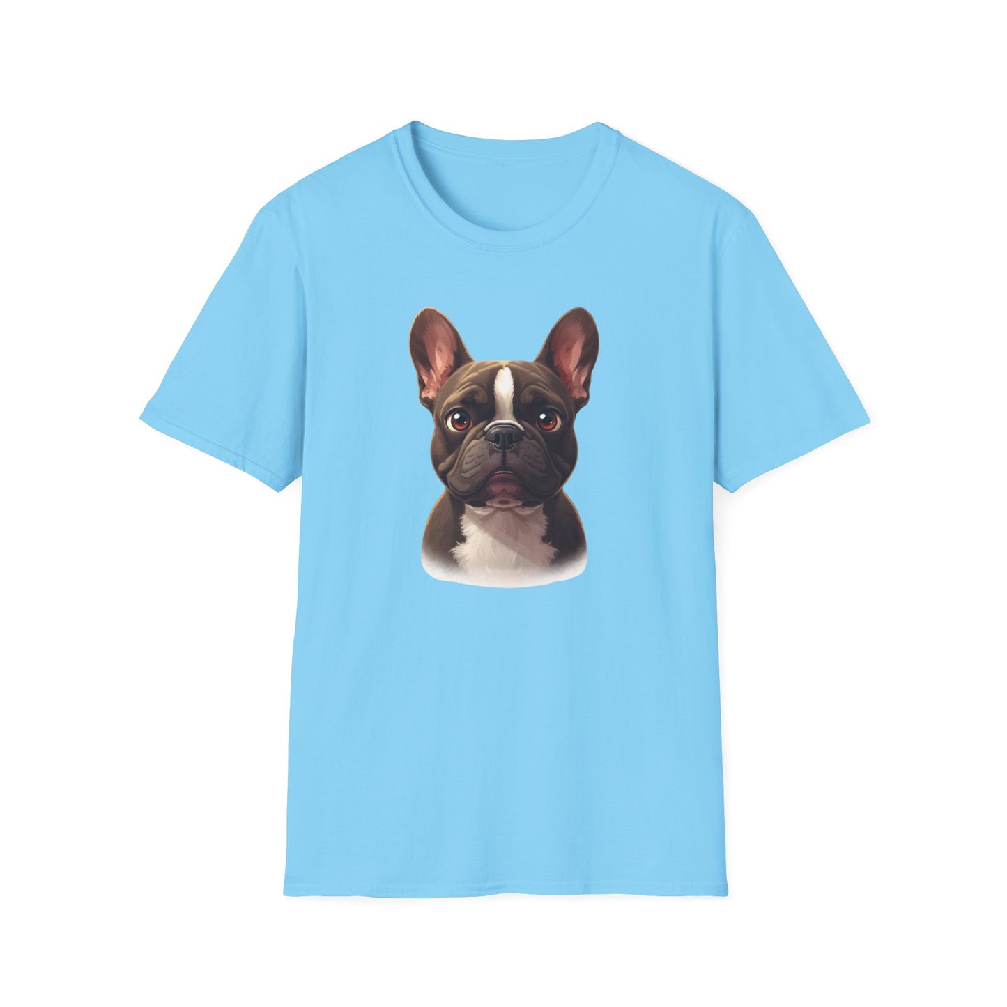 French Bulldog Dog Portrait Shirt – Frenchie Dog Lover Gift, Cute Dog Mom Tee, Dog Dad Shirt, Pet Breed Apparel