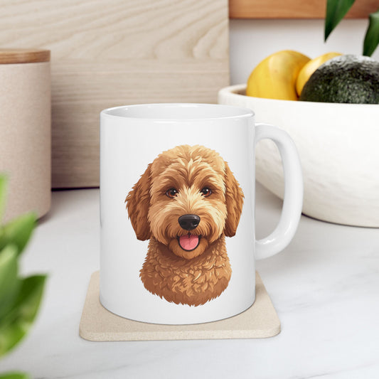 Goldendoodle Mug, Doodle Dog Coffee Mug, Labradoodle Mug, Pet Parent Gift, Dog Mom Dad Cup 11oz or 15oz, Dog Lover Gift