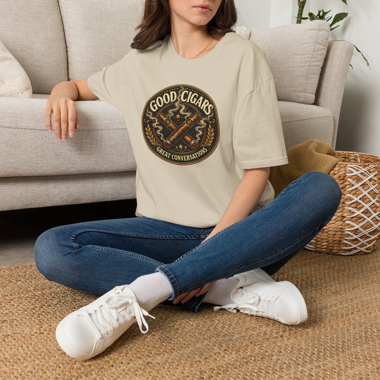 Good Cigars Great Conversations T-Shirt – Cigar Aficionado Graphic Tee