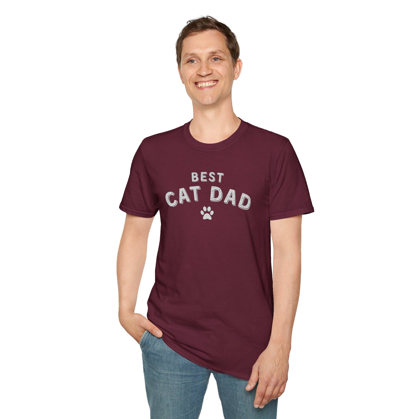 Best Cat Dad T-Shirt – Funny Cat Lover Shirt for Men, Cat Dad Gift Tee, Pet Owner Graphic Shirt
