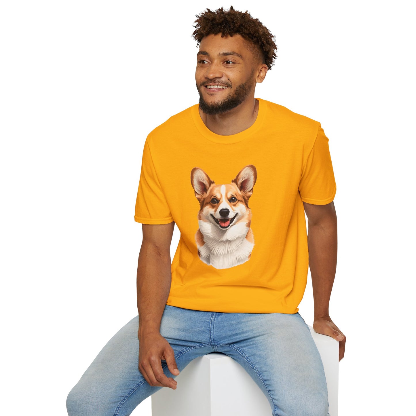 Corgi Dog Portrait Shirt – Corgi Dog Lover Gift, Cute Dog Mom Tee, Dog Dad Shirt, Pet Breed Apparel