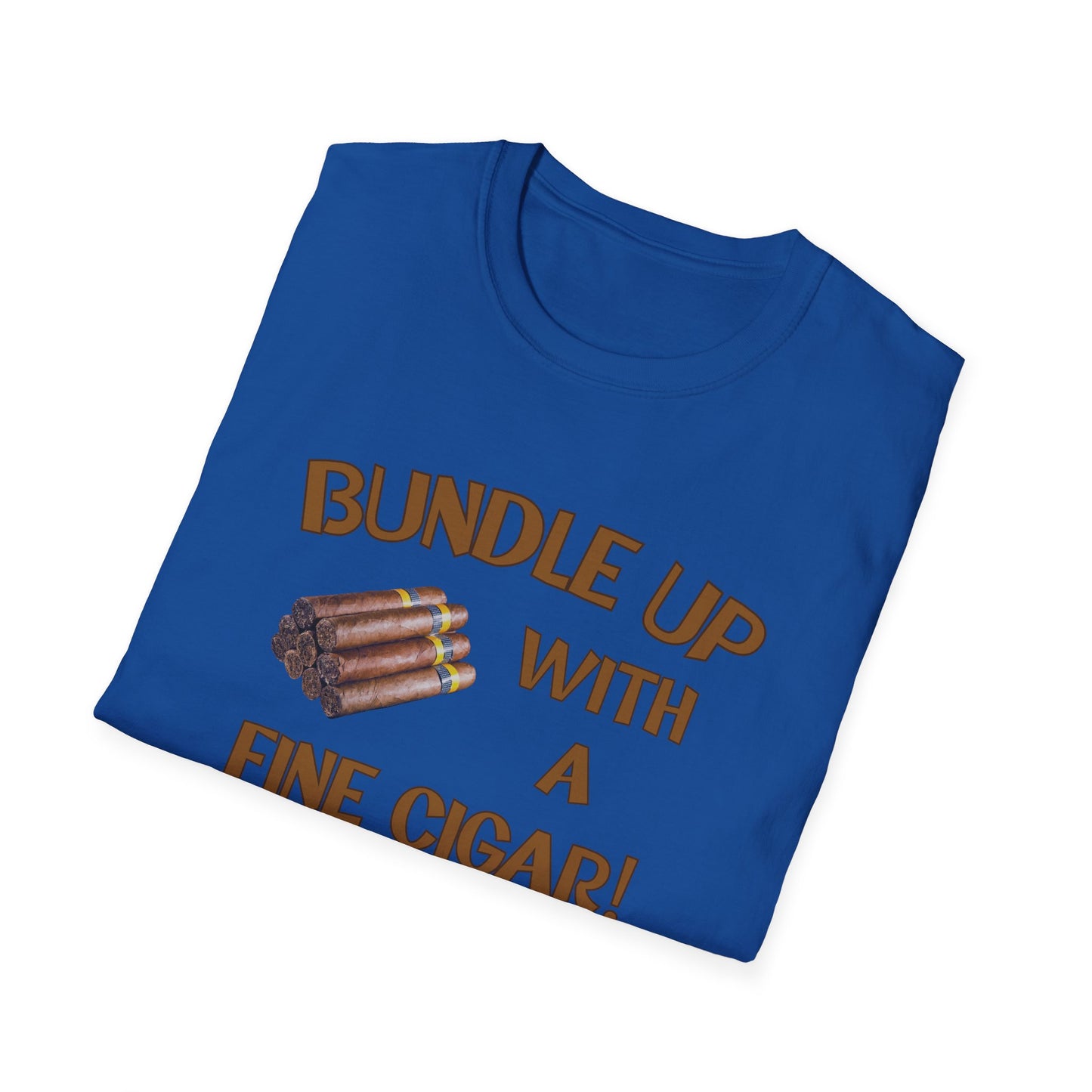 Bundle Up With A Fine Cigar Unisex T-Shirt, BBQ Pool Party Shirt, Relaxation Leisure, Cigar lover Gift, Cigar Aficionado, Dad Gift