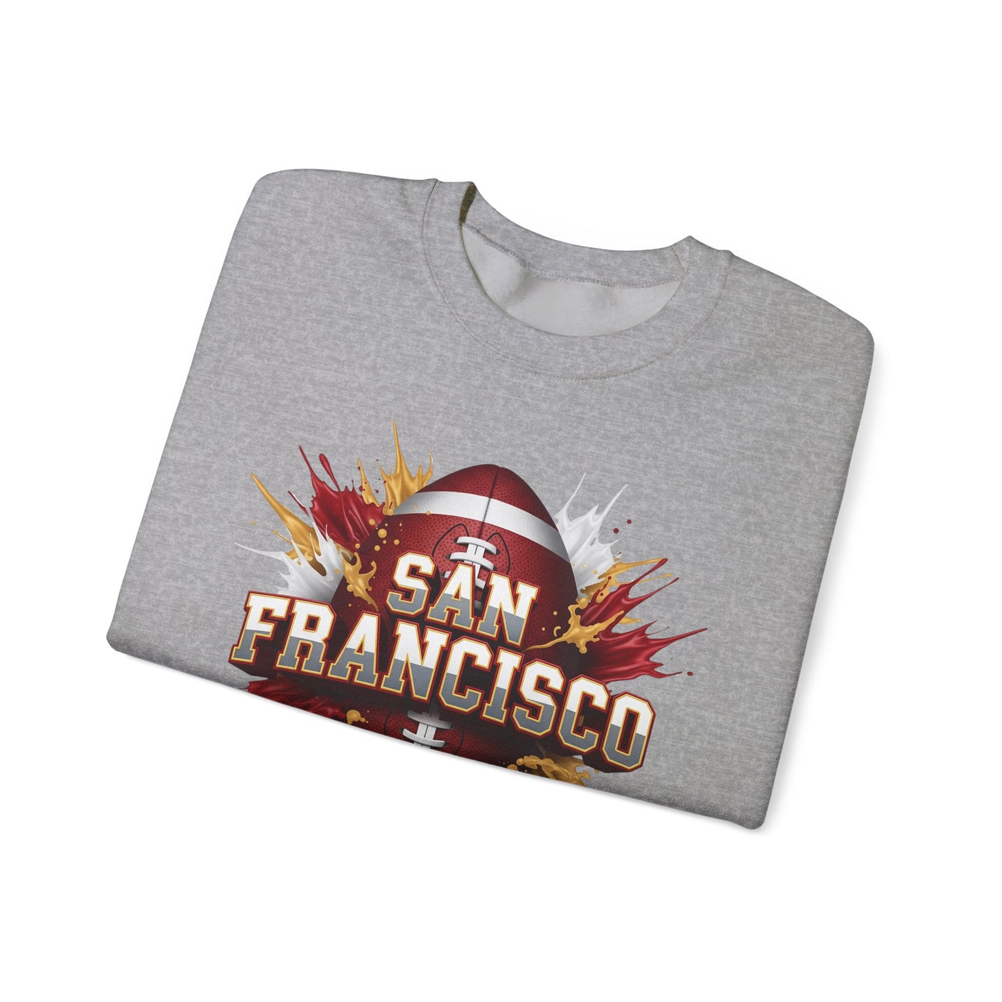 San Francisco Football Sweatshirt, San Francisco Team Sweatshirt, Football Gift for San Fran Fans, Game Day Fan Apparel, Football Fan Gift
