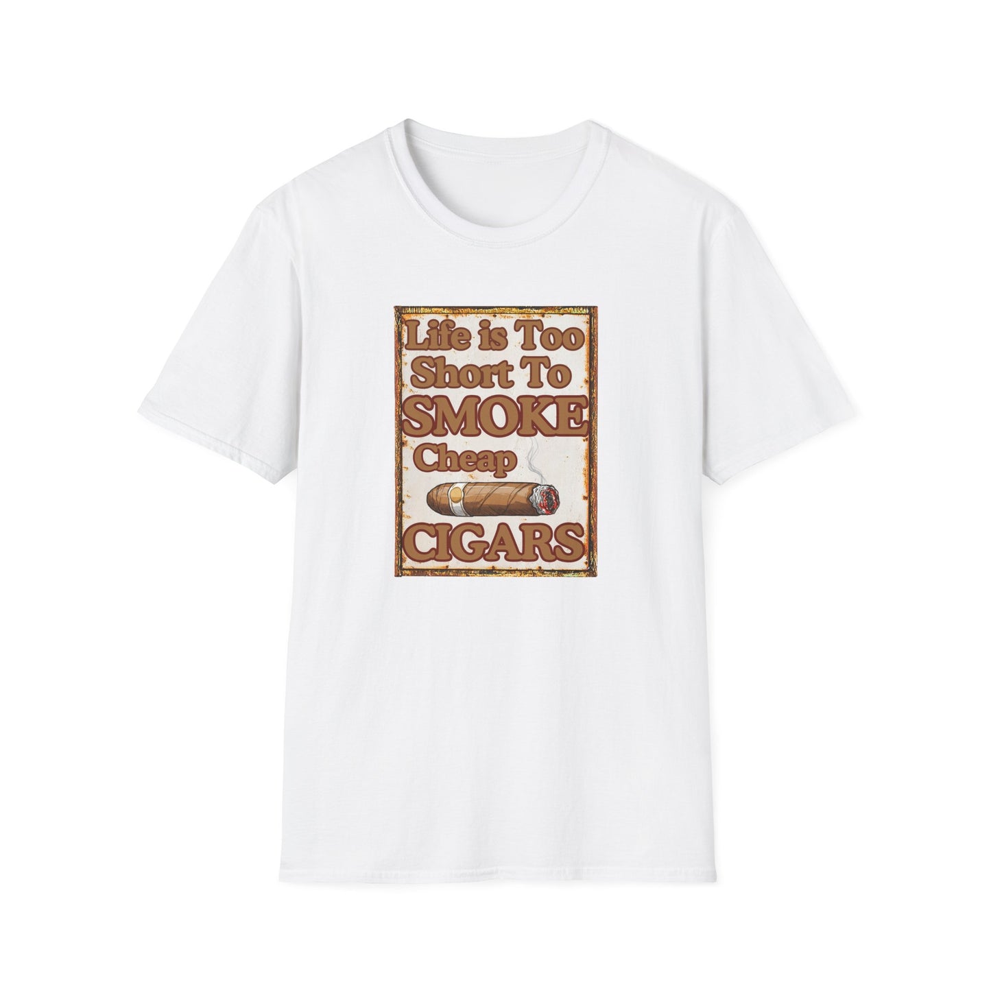 Life is too Short to Smoke Cheap Cigars T-Shirt, BBQ Pool Party Shirt, Fathers Day Gift, Relaxation Leisure, Cigar lover Gift, Grandpa Gift