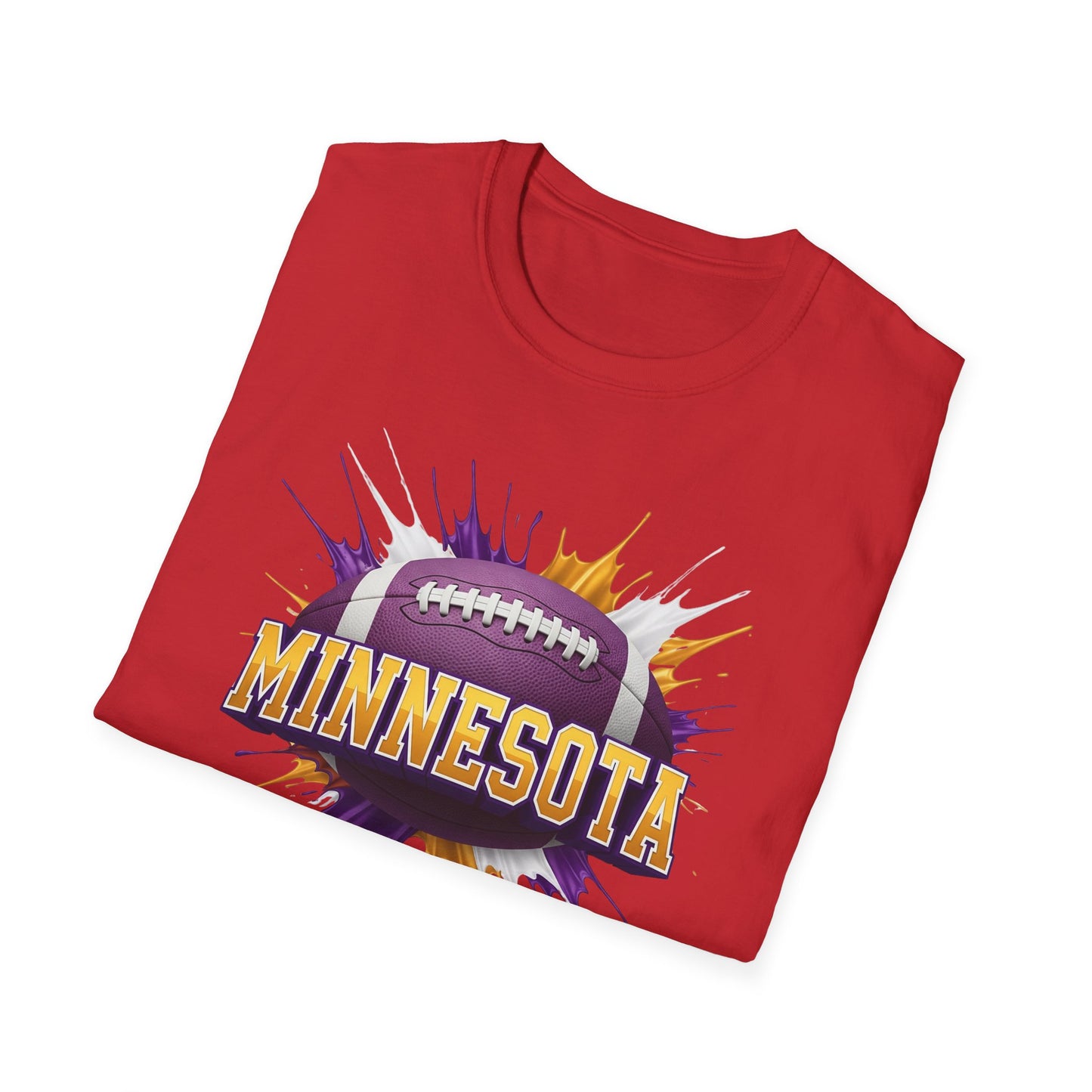 Minnesota Football Unisex T-Shirt, Minnesota Team Tee, Football Gift for Minnesota Fans, Game Day Shirt, Sports Fan Apparel Football Tee