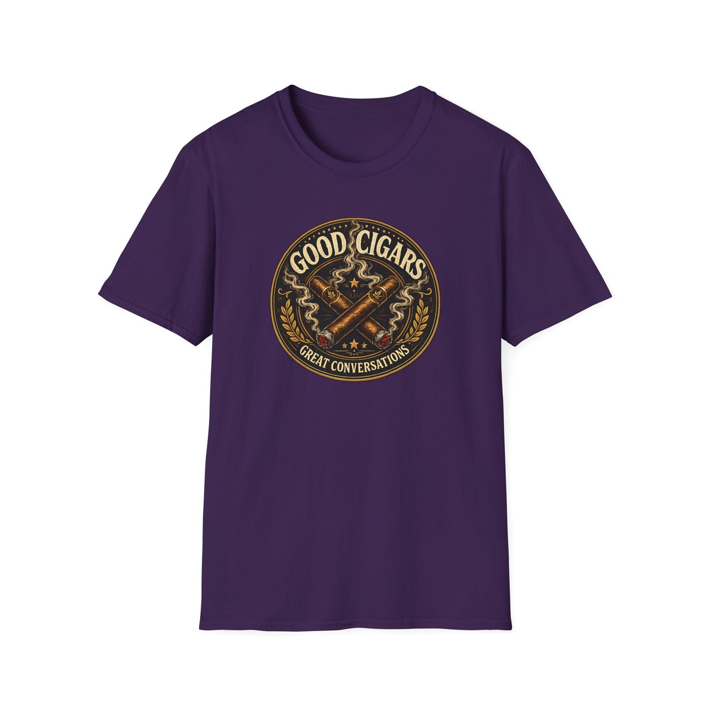Good Cigars Great Conversations T-Shirt – Cigar Aficionado Graphic Tee