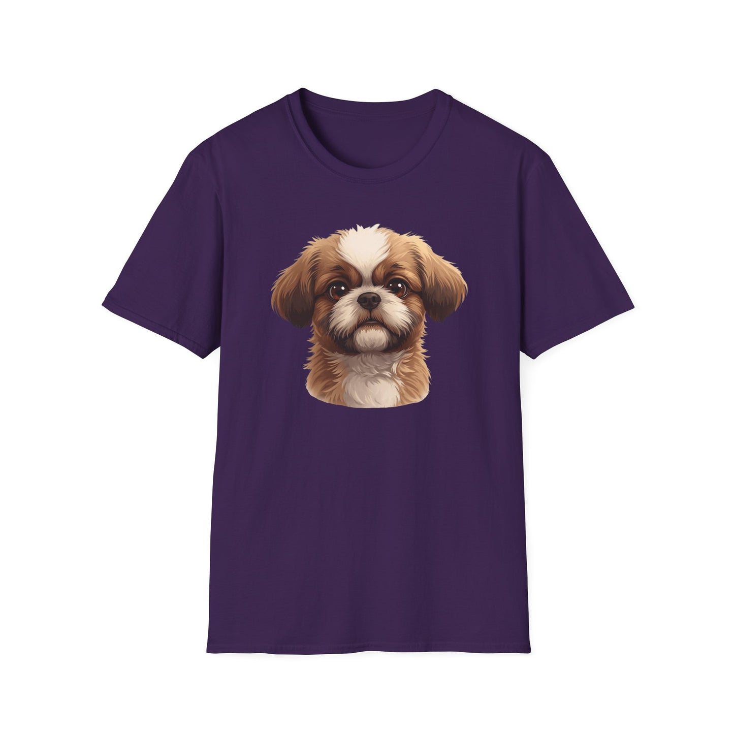 Shih Tzu Dog Portrait Shirt – Shih Tzu Shepherd Dog Lover Gift, Cute Dog Mom Tee, Dog Dad Shirt, Pet Breed Apparel