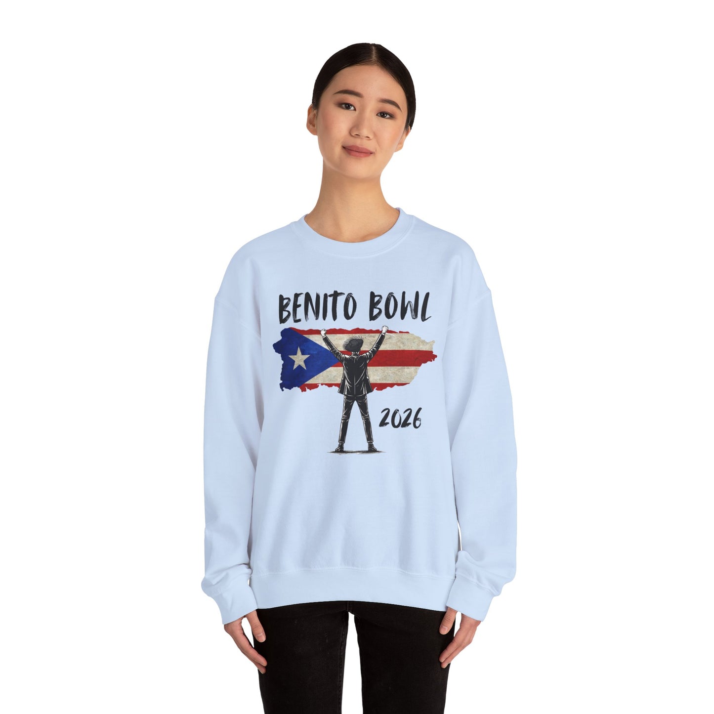 Benito Bowl 2026 PR Flag Sweatshirt, Benito Bowl, Football Fan Gift, Puerto Rico Boricua Heritage Culture Pride sweatshirt