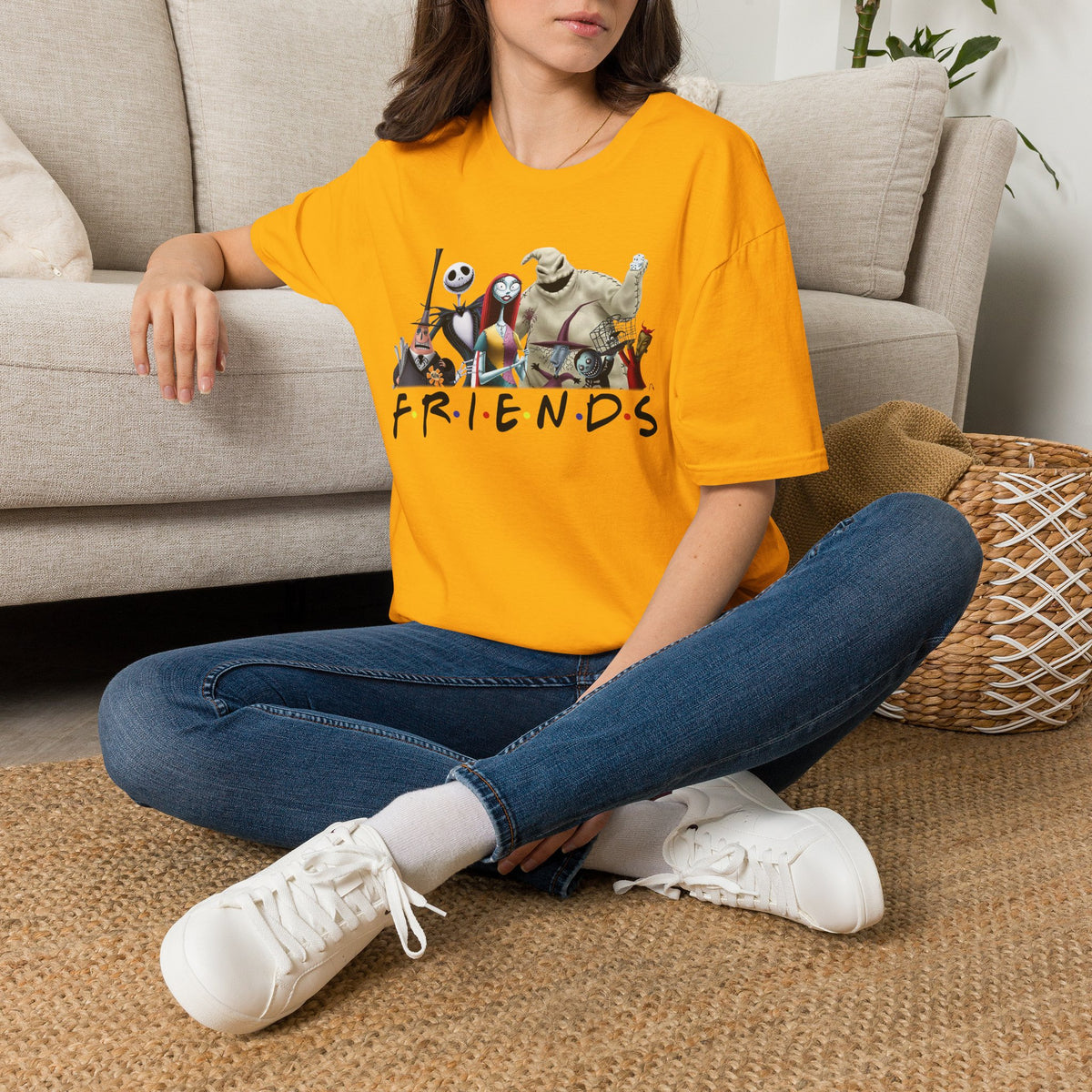 The Nightmare Before Christmas Skellington Family Friends T-Shirt, Scary Movie Tee, Halloween Shirt, Horror Movie Characters Gift