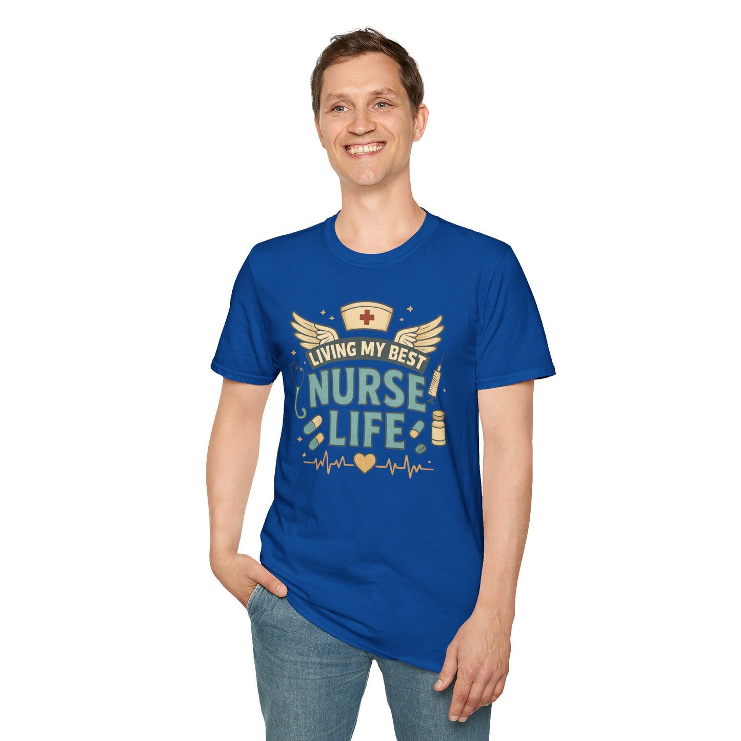 Living My Best Nurse Life Shirt – Cute Nurse Shirt for Women – RN Nurse Life Tee – Nurse Appreciation Gift, Medical Worker Shirt