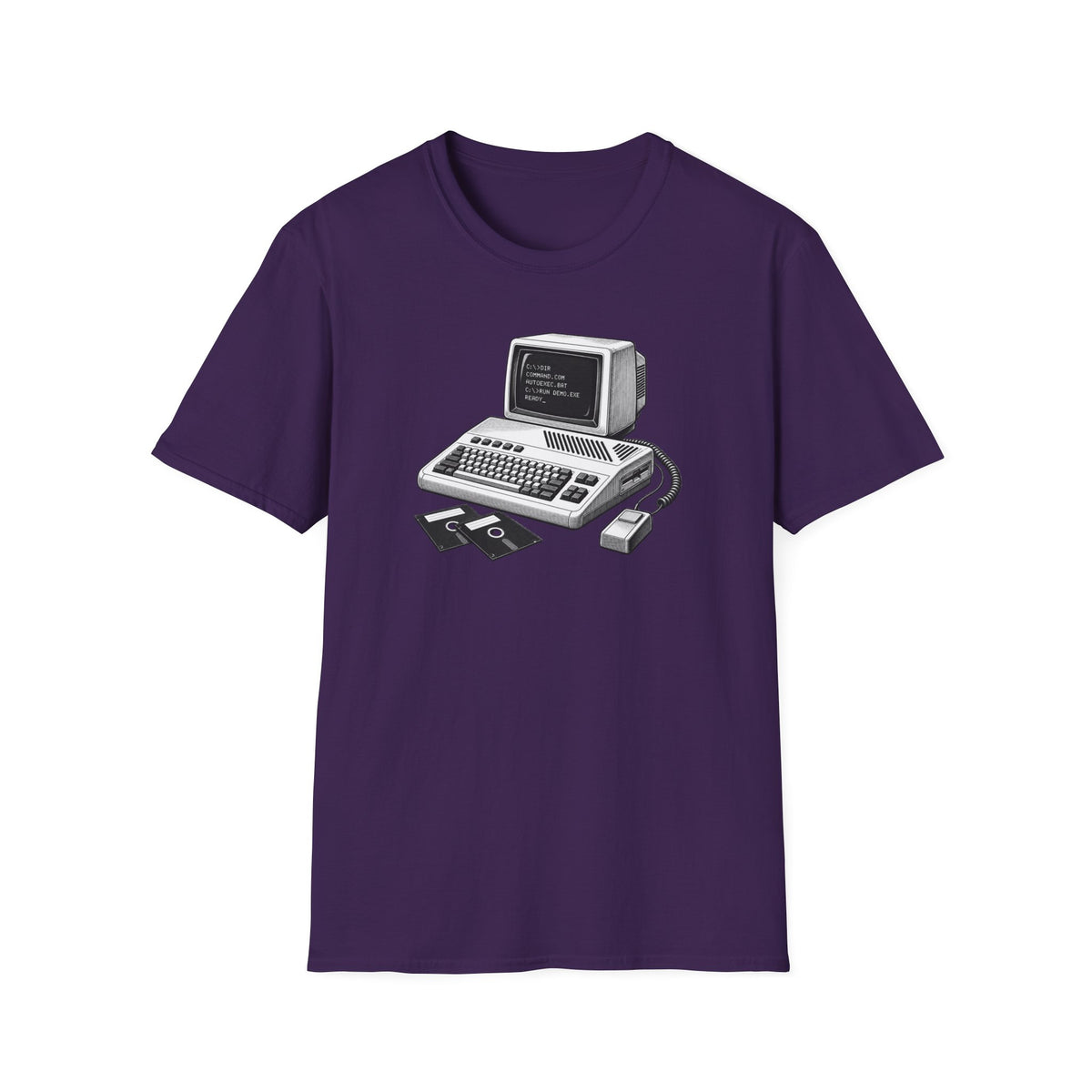 Vintage Computer T-Shirt, Retro Tech Shirt, Floppy Disk Tee, Programmer Gift, Computer Nerd Shirt