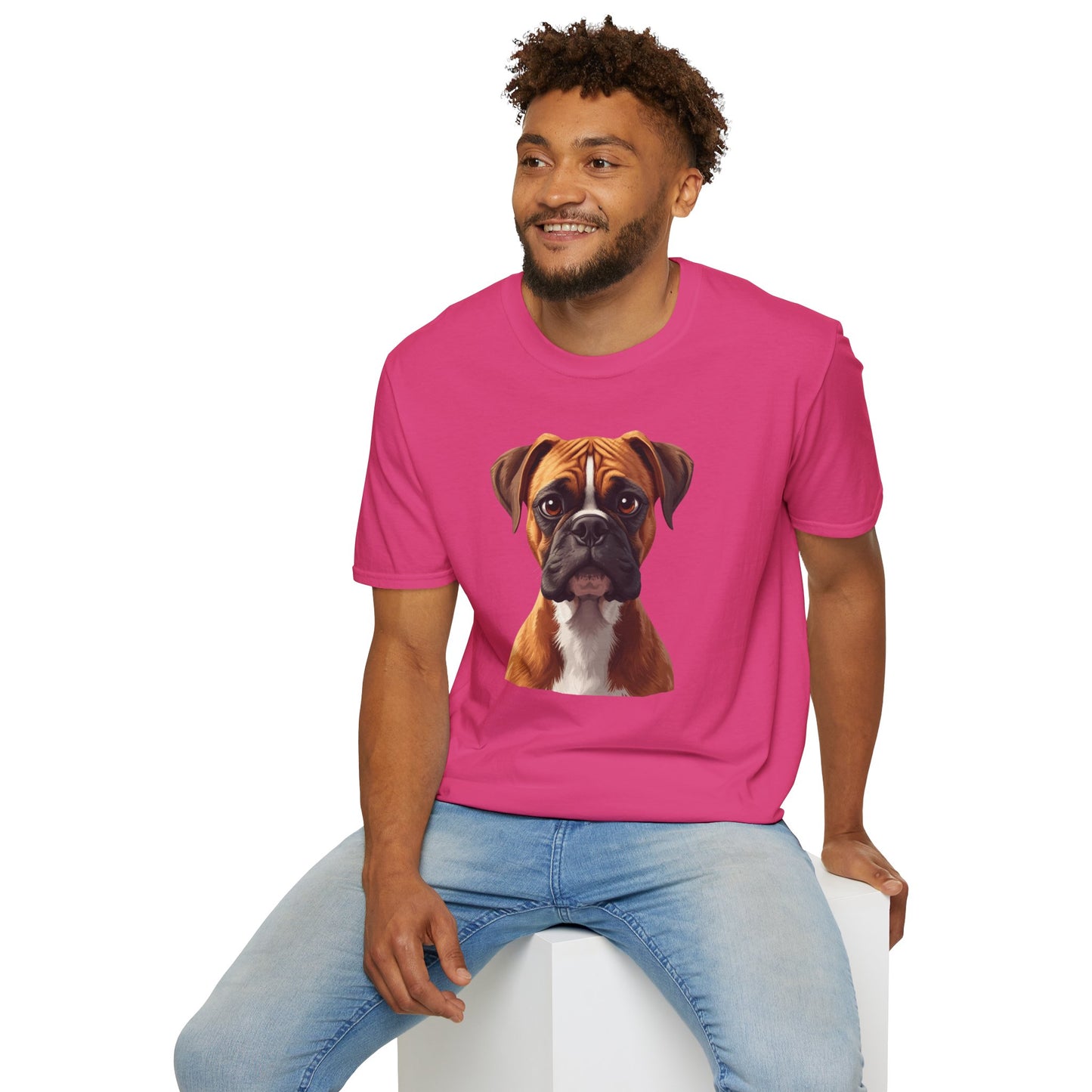 Boxer Dog Portrait Shirt – Boxer Dog Lover Gift, Cute Dog Mom Tee, Dog Dad Shirt, Pet Breed Apparel