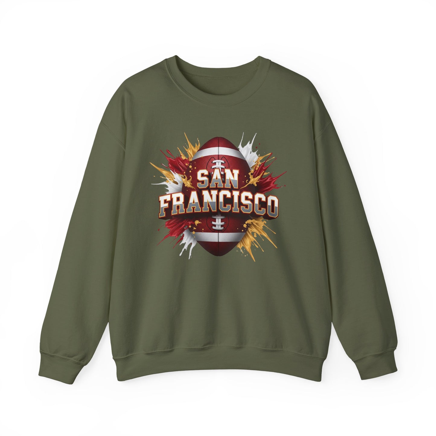 San Francisco Football Sweatshirt, San Francisco Team Sweatshirt, Football Gift for San Fran Fans, Game Day Fan Apparel, Football Fan Gift