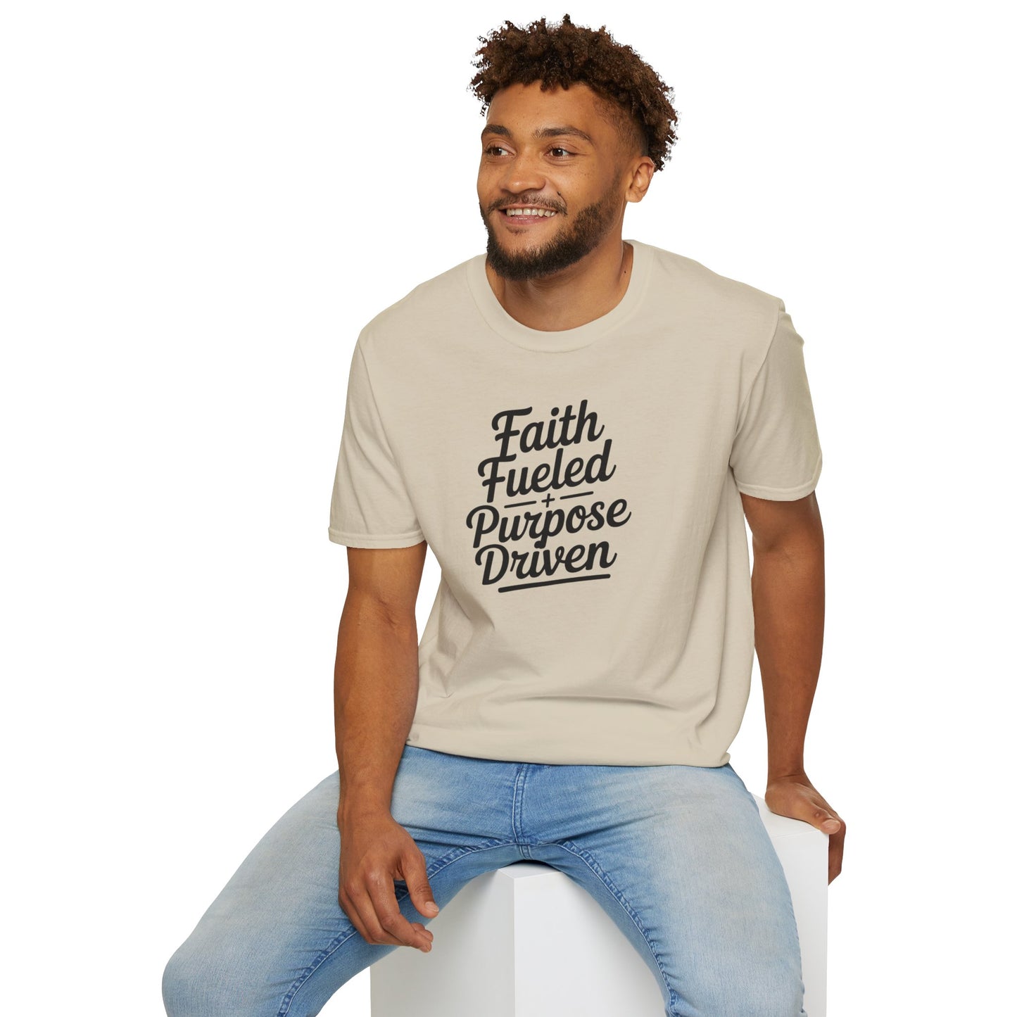 Faith Fueled Purpose Driven T-Shirt – Inspirational Christian Shirt, Motivational Faith Tee for Women & Men