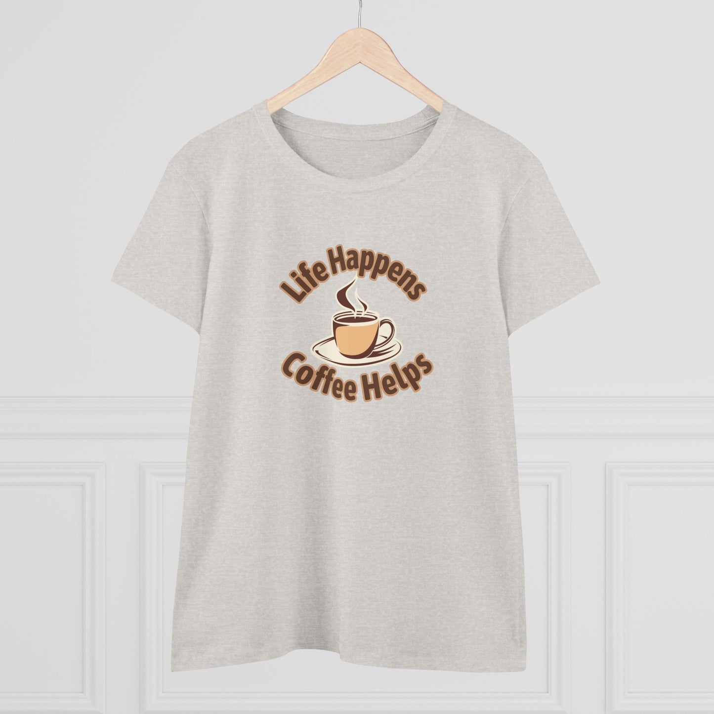 Life Happens Coffee Helps Shirt, Funny Coffee Shirt, Mother's Day Gift, Coffee Lover Gift, Mom Gift, Coffee Drinker Gift, Mother Gift