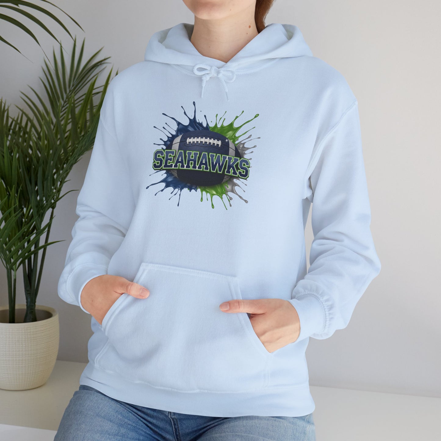 Seattle Football Hoodie, Seattle Team Hoodie, Football Gift for Seattle Fans, Game Day Sports Fan Apparel, Football Fan Gift
