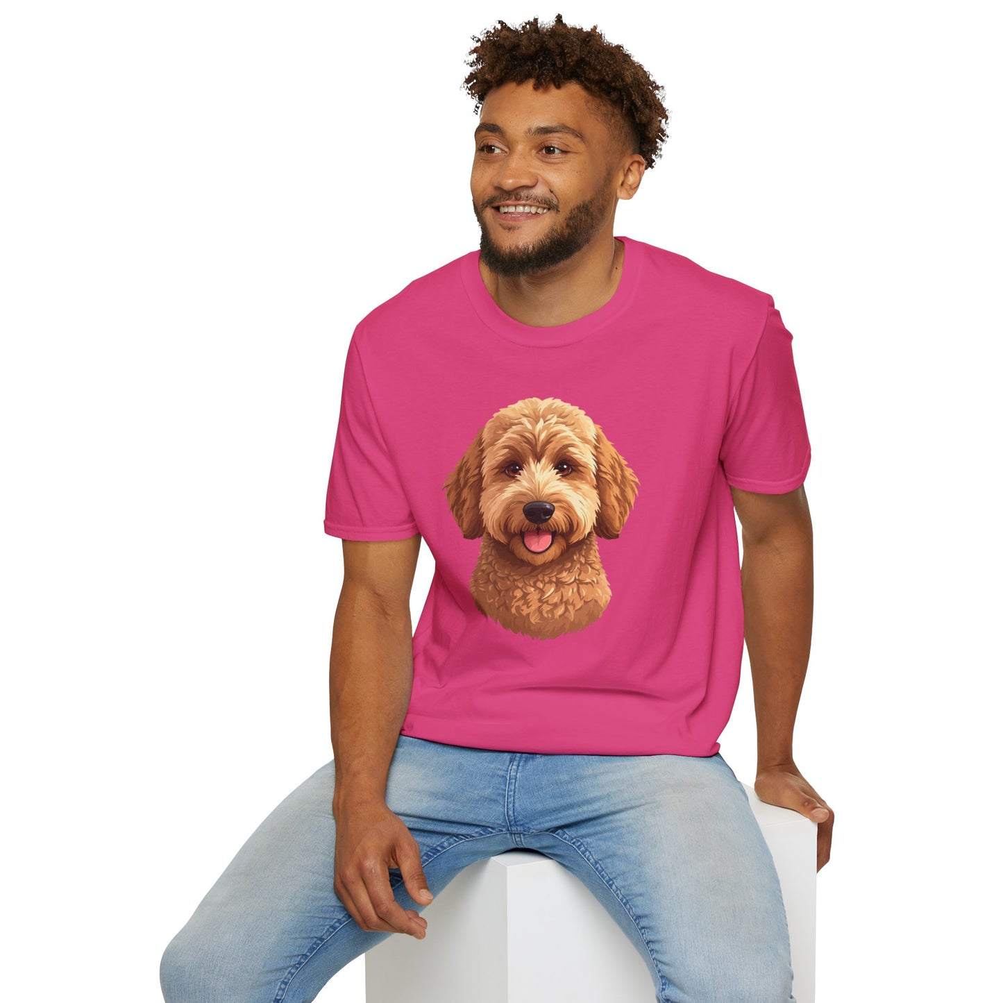 Goldendoodle Dog Portrait Shirt – Goldendoodle Dog Lover Gift, Cute Dog Mom Tee, Dog Dad Shirt, Pet Breed Apparel