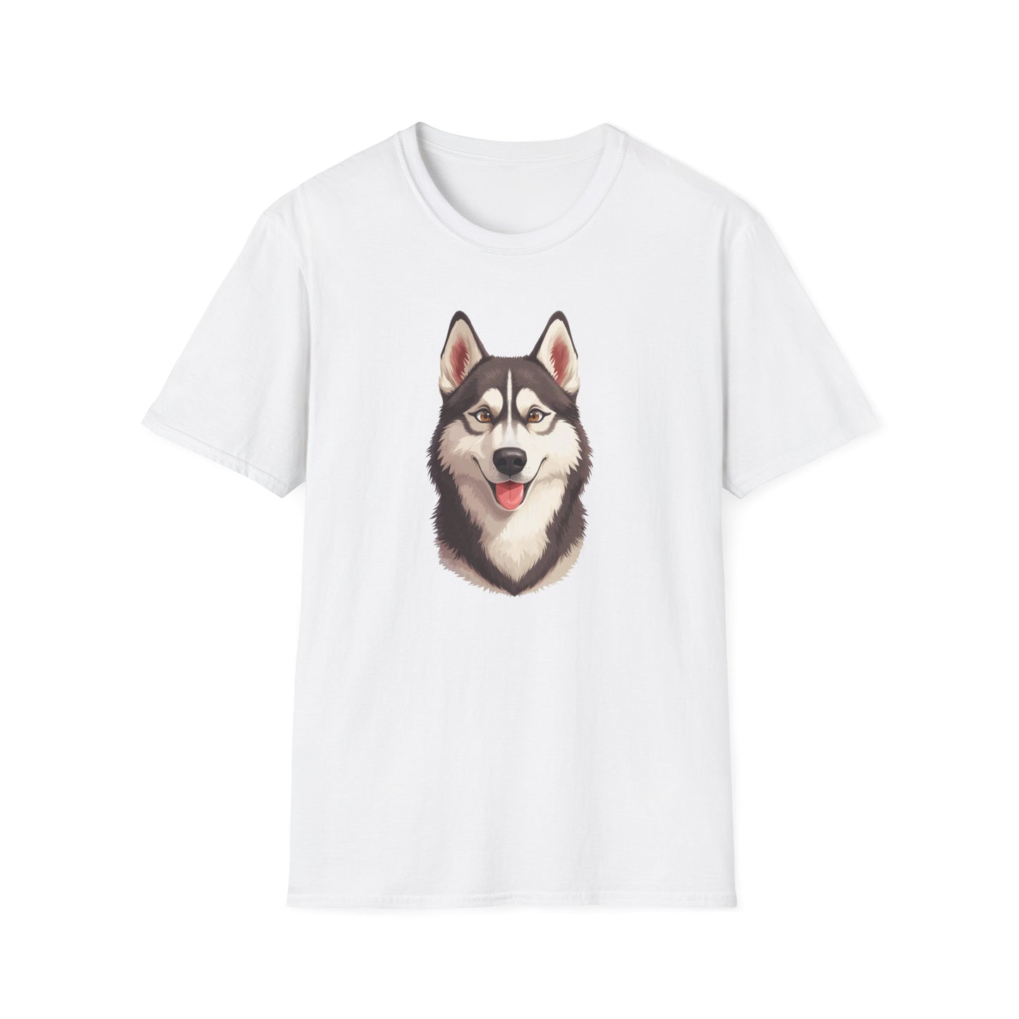 Siberian Husky Dog Portrait Shirt – Husky Dog Lover Gift, Cute Dog Mom Tee, Dog Dad Shirt, Pet Breed Apparel