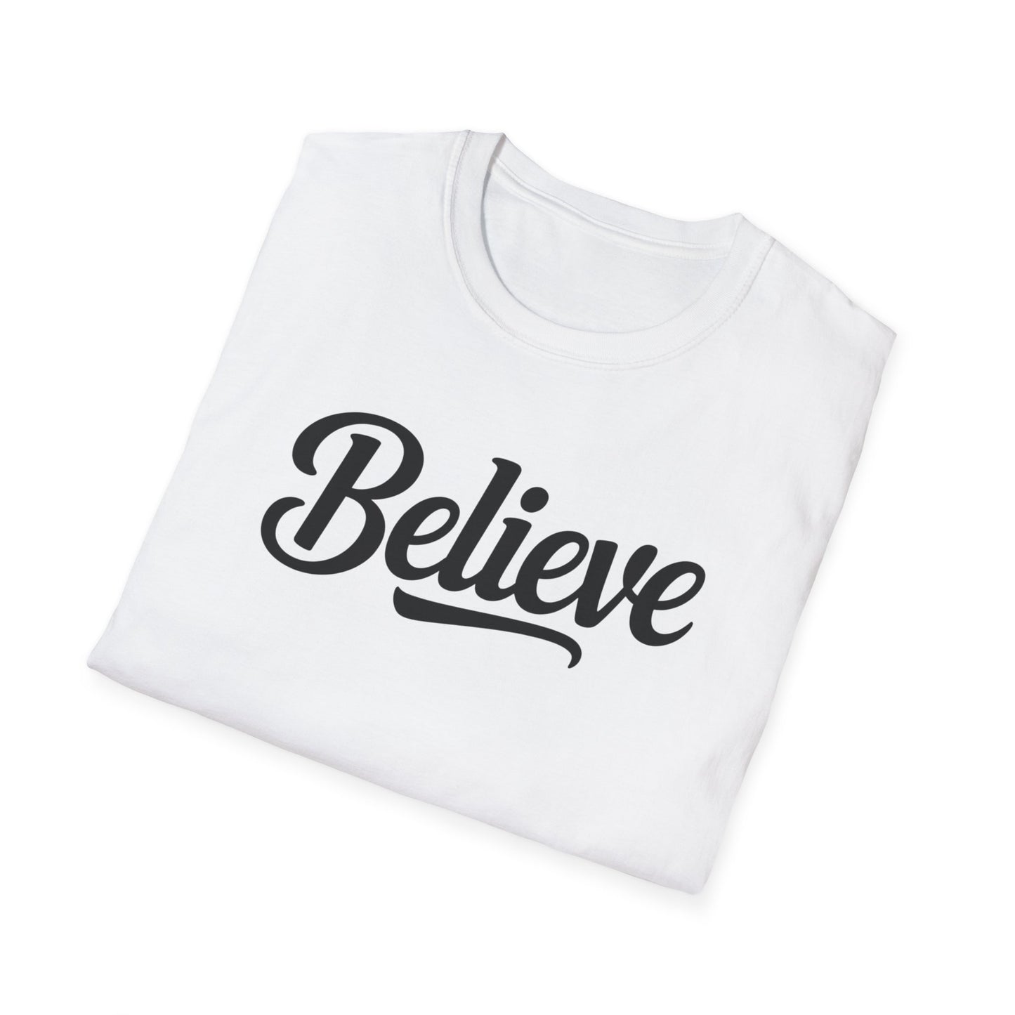 Believe T-Shirt – Inspirational Faith Shirt, Christian Motivational Tee, Positive Encouragement Apparel