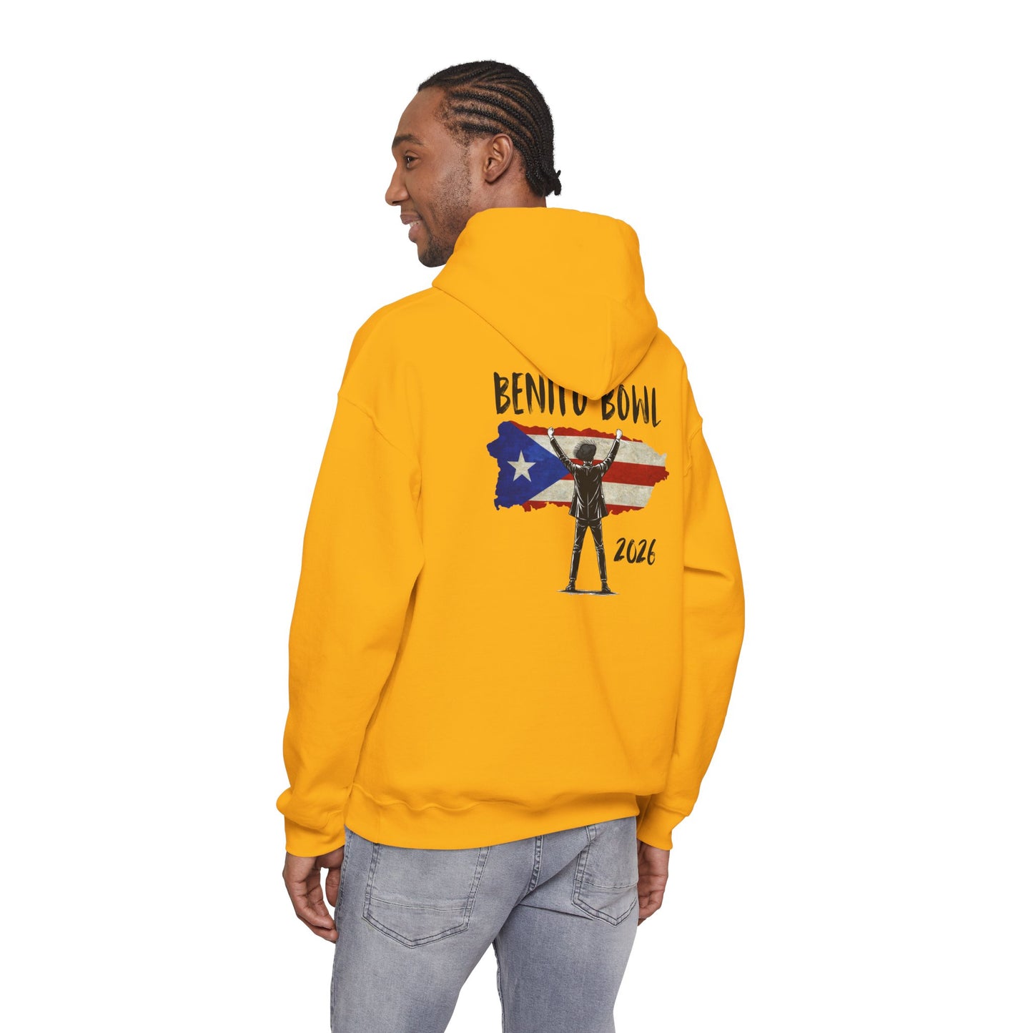 Benito Bowl PR Flag 2026 Hoodie, Benito Bowl XL, Football Fan Gift, Puerto Rico Boricua Heritage Culture Pride Hoodie