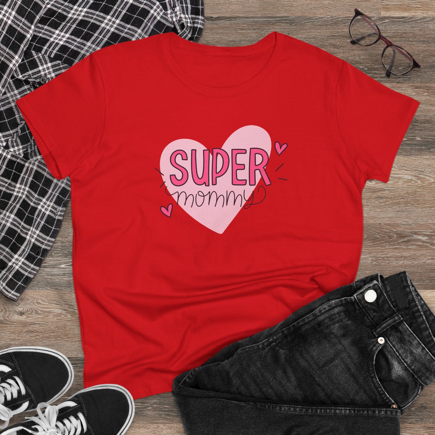 Super Mommy T-Shirt, Gift for Mom, Cute Summer Top, Mother's Day Gift, Family Gatherings, Casual Wear, Mom's Birthday, Supermom