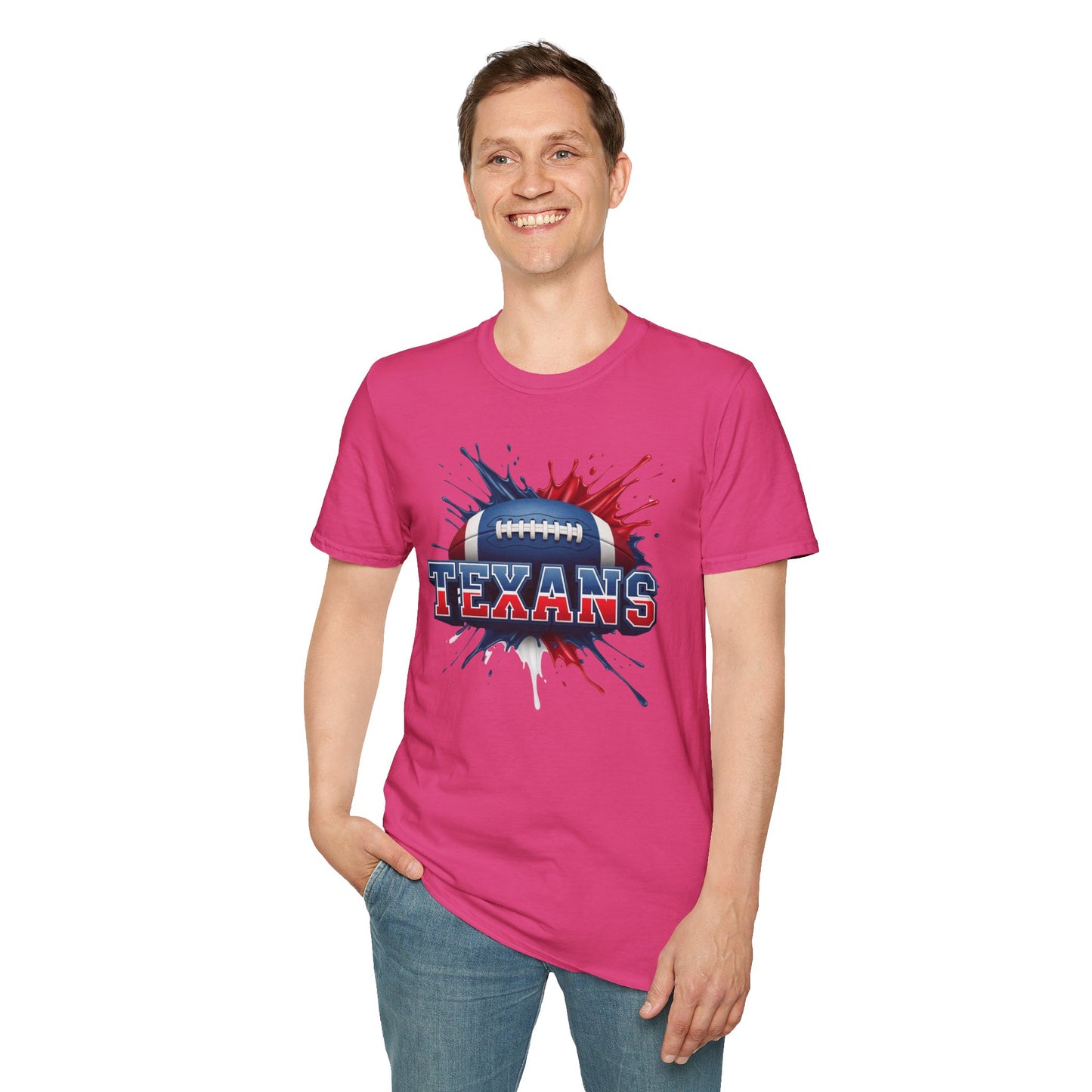 Houston Football Unisex T-Shirt, Houston Team Tee, Football Gift for Houston Fans, Game Day Shirt, Sports Fan Apparel, Football Tee