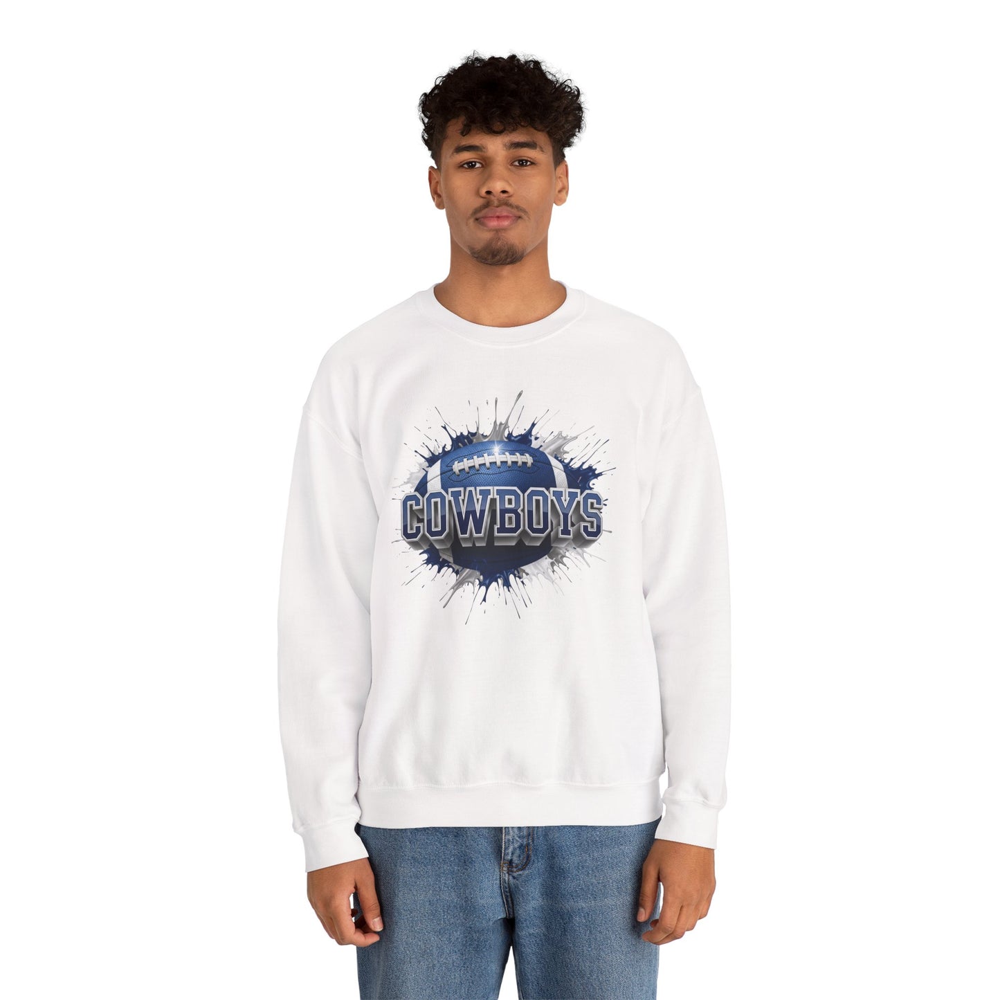 Dallas Football Sweatshirt, Dallas Team Sweatshirt, Football Gift for Dallas Fans, Game Day Sports Fan Football Apparel