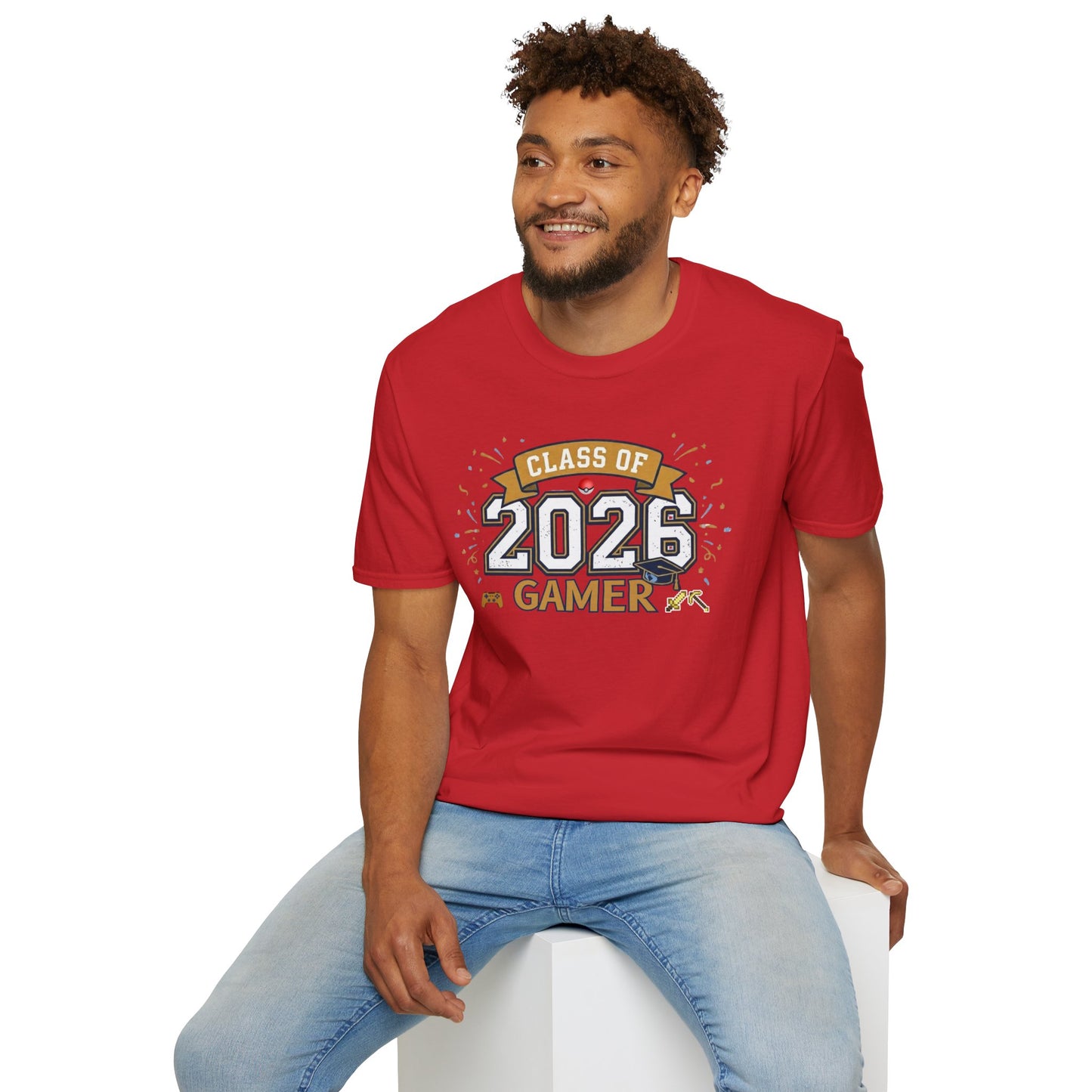 Class of 2026 Gamer T-Shirt – Graduation Gift for Gamers, Senior 2026 Shirt, Video Game Grad Tee, High School or College