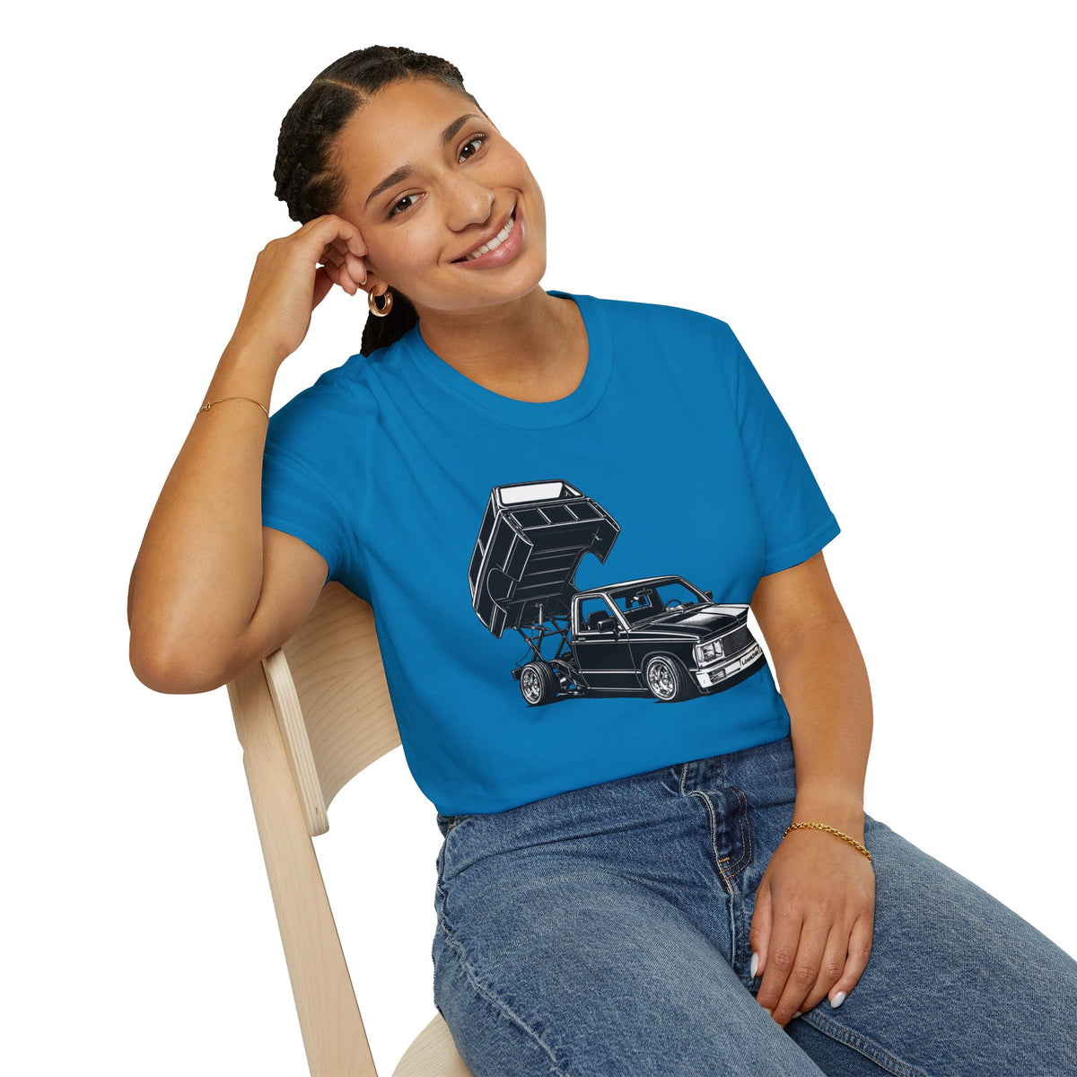 Lowrider Truck Shirt, Mini Truck T-Shirt, Custom Lowered Truck Tee, Car Enthusiast Gift, Mini Truck Bed Dancer, Garage Wear