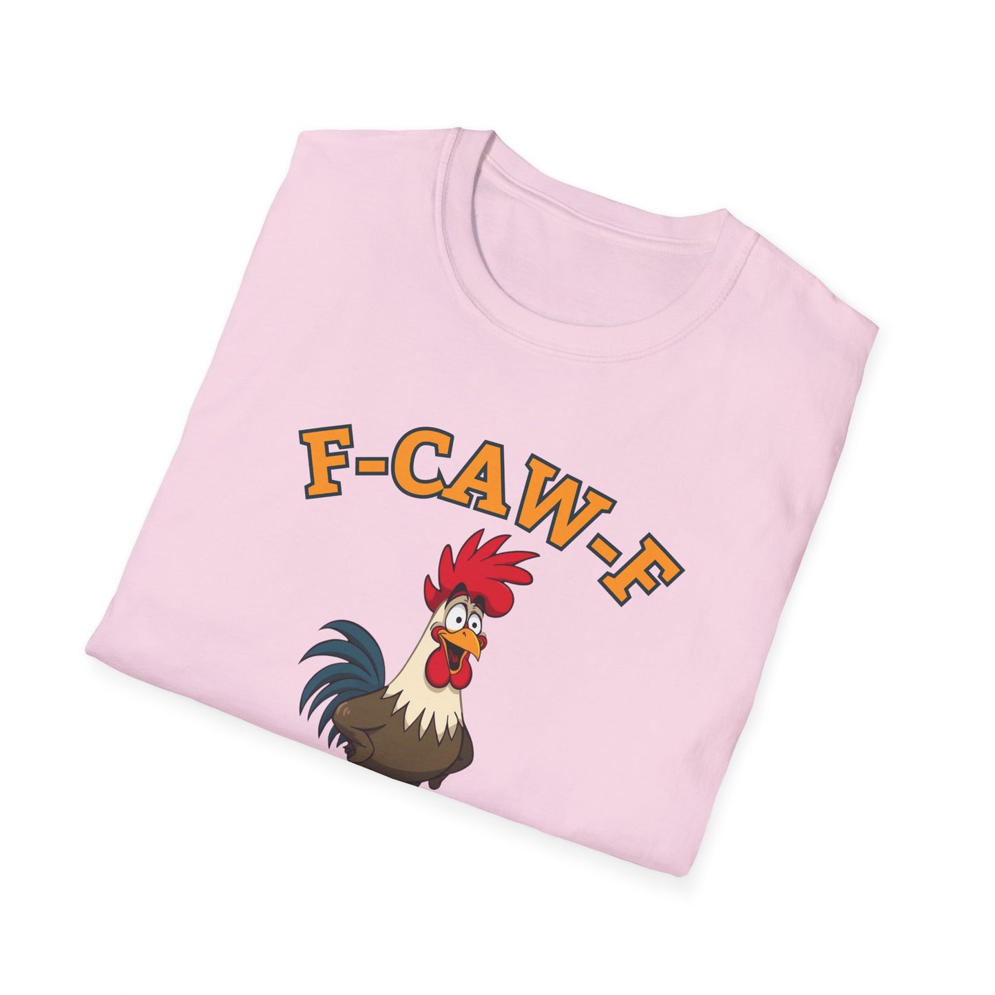 Funny F-CAW-F Rooster T-Shirt, Rooster Lover Shirt, Chicken Tee, Humorous Top, Fun Bird Apparel, Gift for him, Gift for her, Funny Shirt