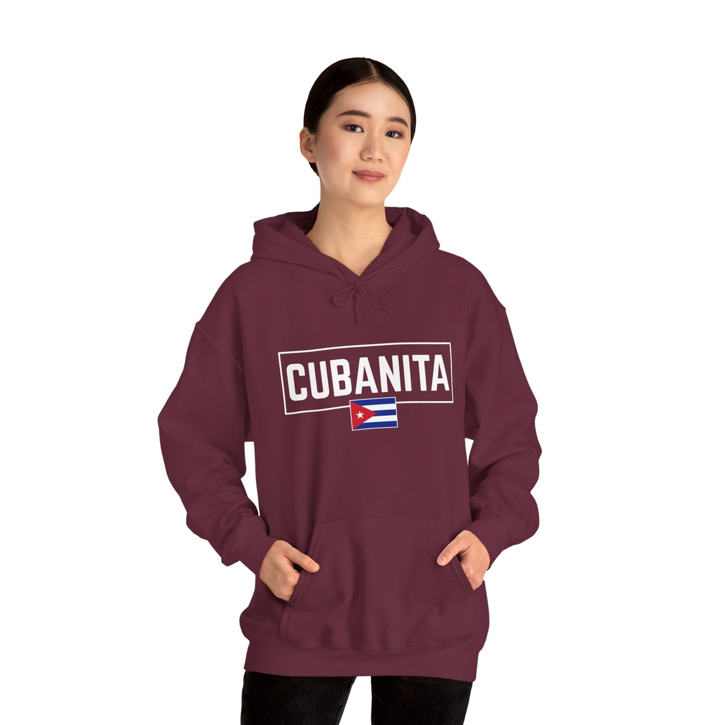 CUBANITA Hoodie – Cuban Flag Hoodie for Women, Latina Pride Hoodie, Cuba Heritage Top, Cuban Culture Graphic Hoodie