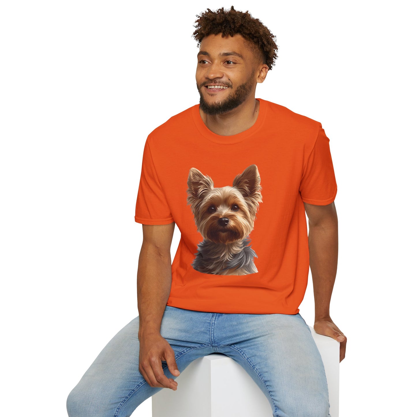 Yorkshire Terrier Dog Portrait Shirt – Yorkie Dog Lover Gift, Cute Dog Mom Tee, Dog Dad Shirt, Pet Breed Apparel