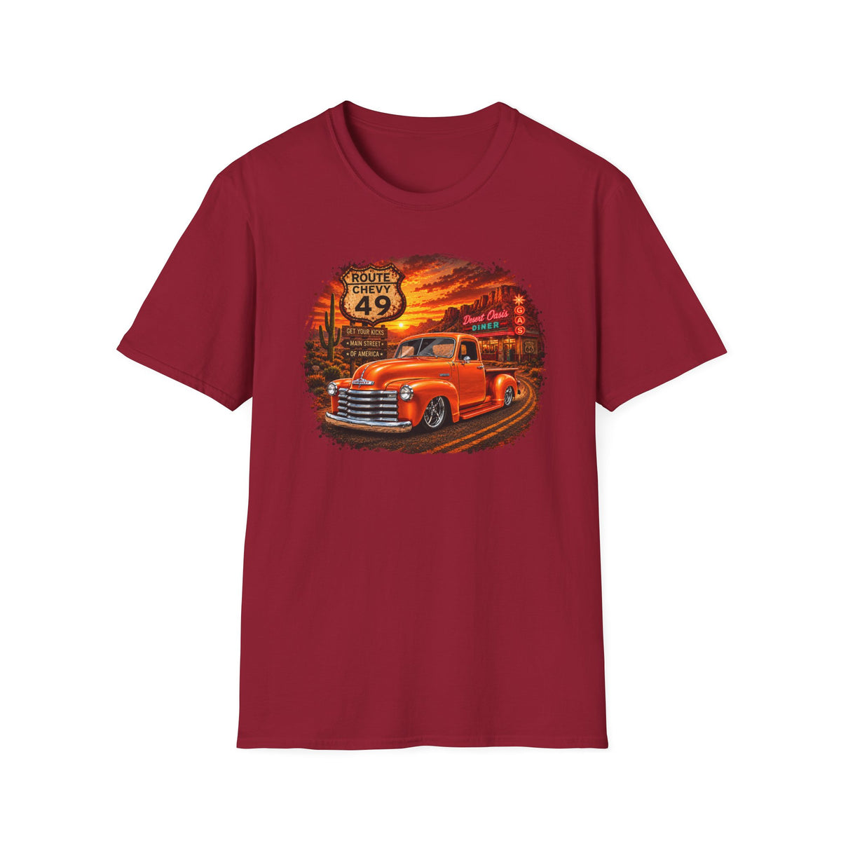 Classic Pickup Truck Shirt, Vintage Truck T-Shirt, Desert Highway Tee, Retro Car Lover Gift, Old School Truck Shirt