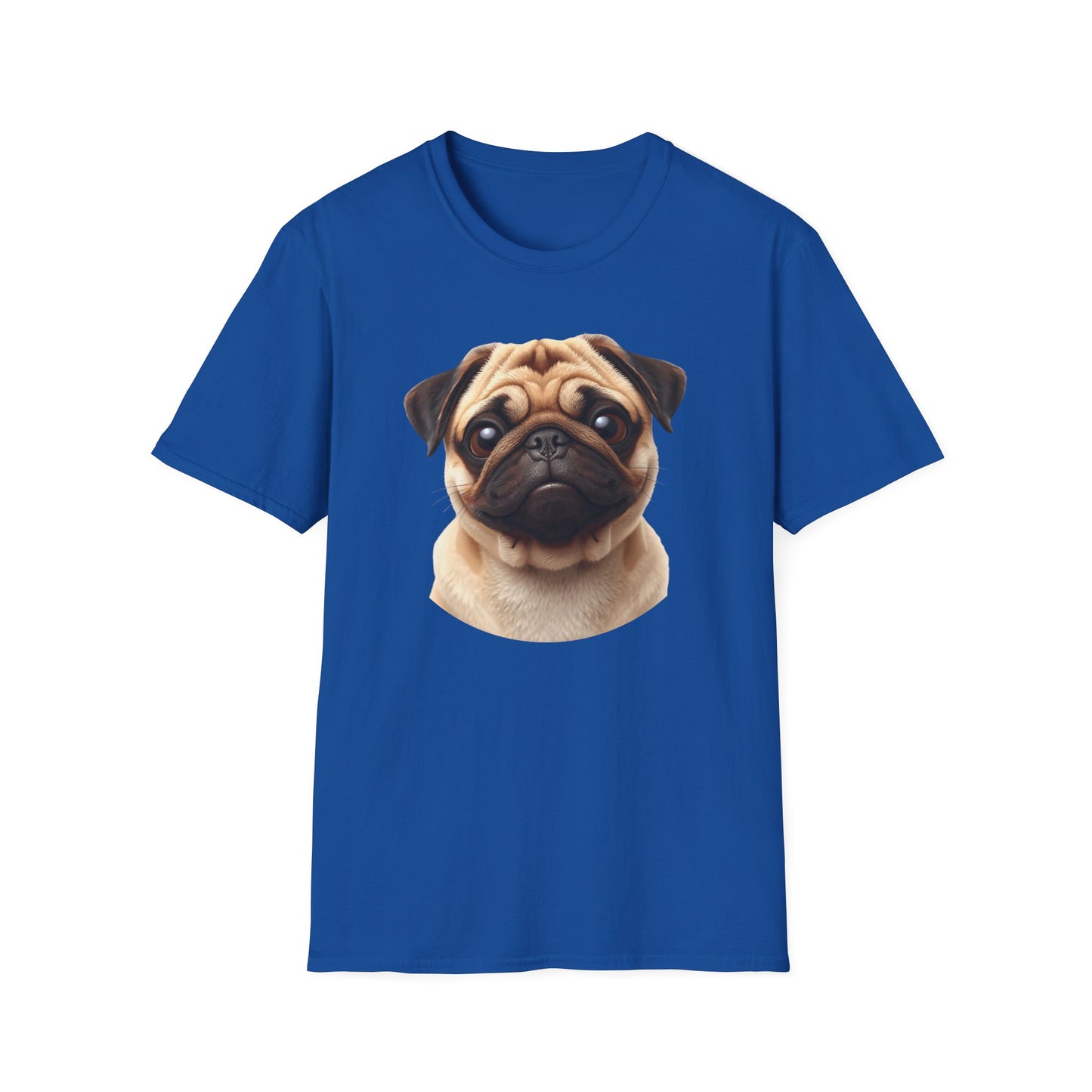 Pug Dog Portrait Shirt – Pug Dog Lover Gift, Cute Dog Mom Tee, Dog Dad Shirt, Pet Breed Apparel