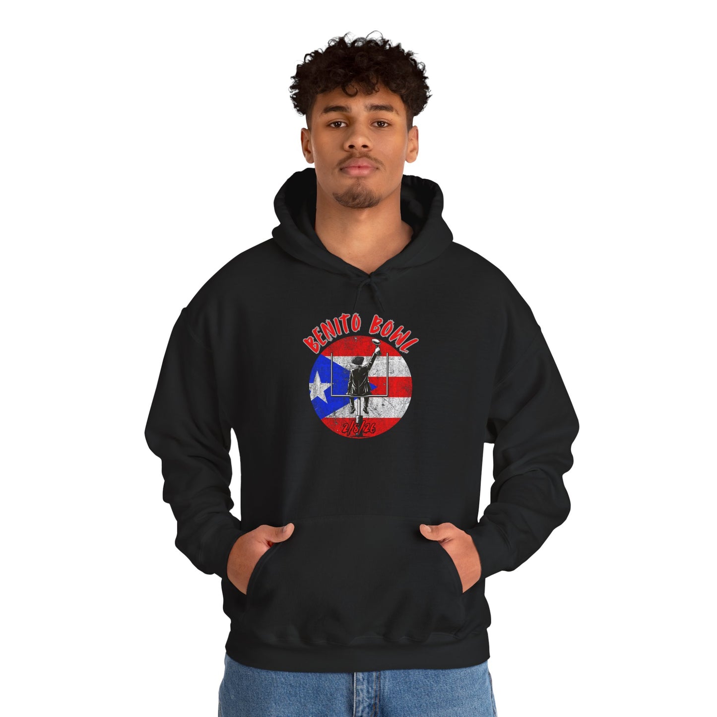 Benito Bowl 2/8/26 Puerto Rico Heritage Hoodie, Boricua Pride Football Fan gift