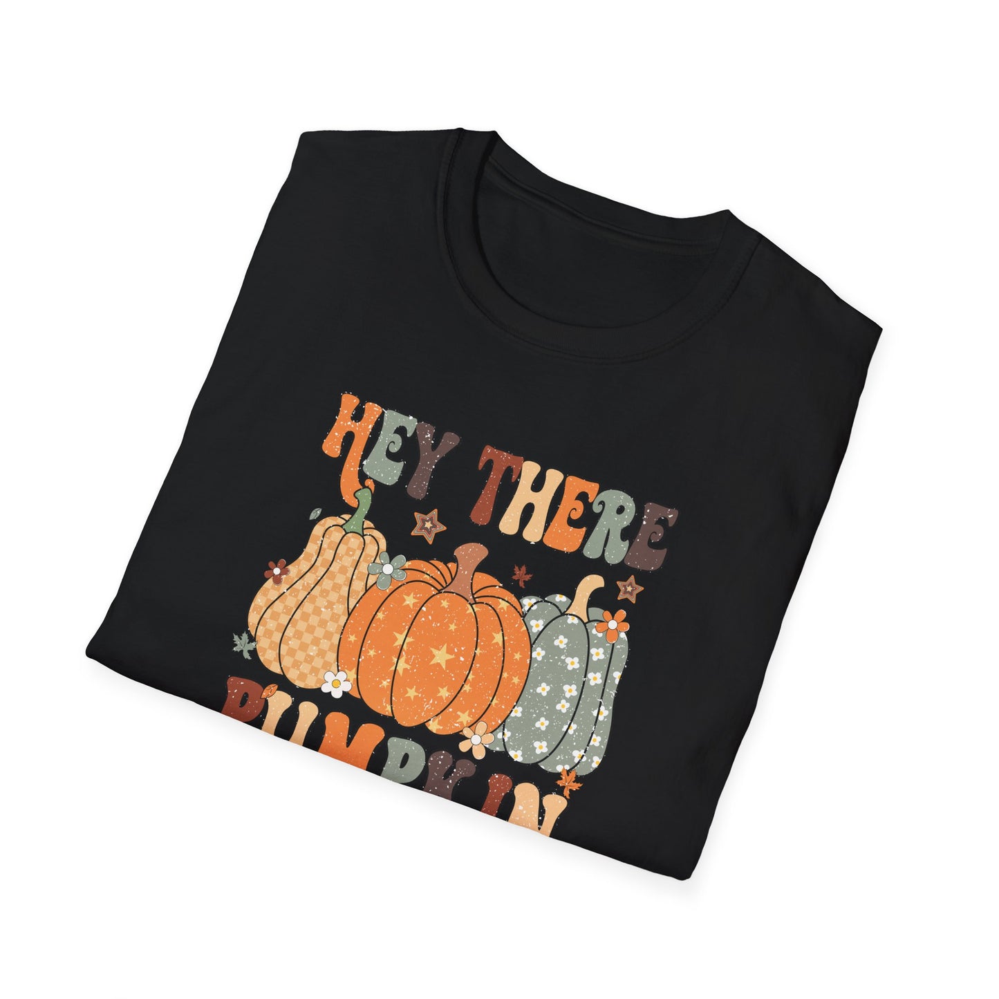 Hey There Pumpkin Fall T-Shirt - Cute Women's Autumn Tee, Thanksgiving Shirt, Pumpkin Thanksgiving Tee, Cozy Fall Tee for Her, Friendsgiving