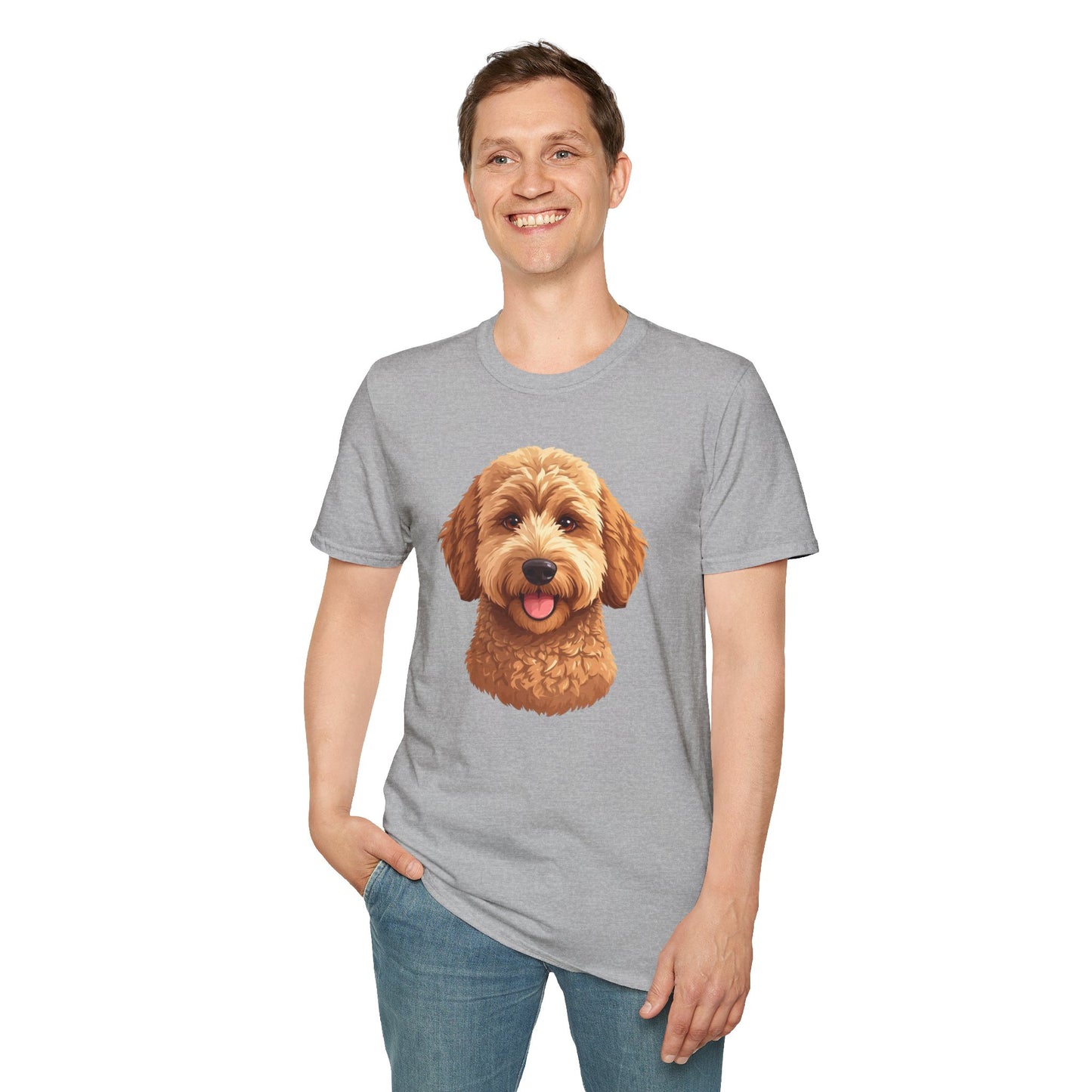 Goldendoodle Dog Portrait Shirt – Goldendoodle Dog Lover Gift, Cute Dog Mom Tee, Dog Dad Shirt, Pet Breed Apparel