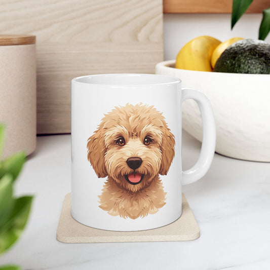 Labradoodle Coffee Mug, Cute Doodle Dog Mug, Dog Lover Mug, Pet Parent Gift, Doodle Mom Dad Cup 11oz or 15oz, Dog Lover Gift