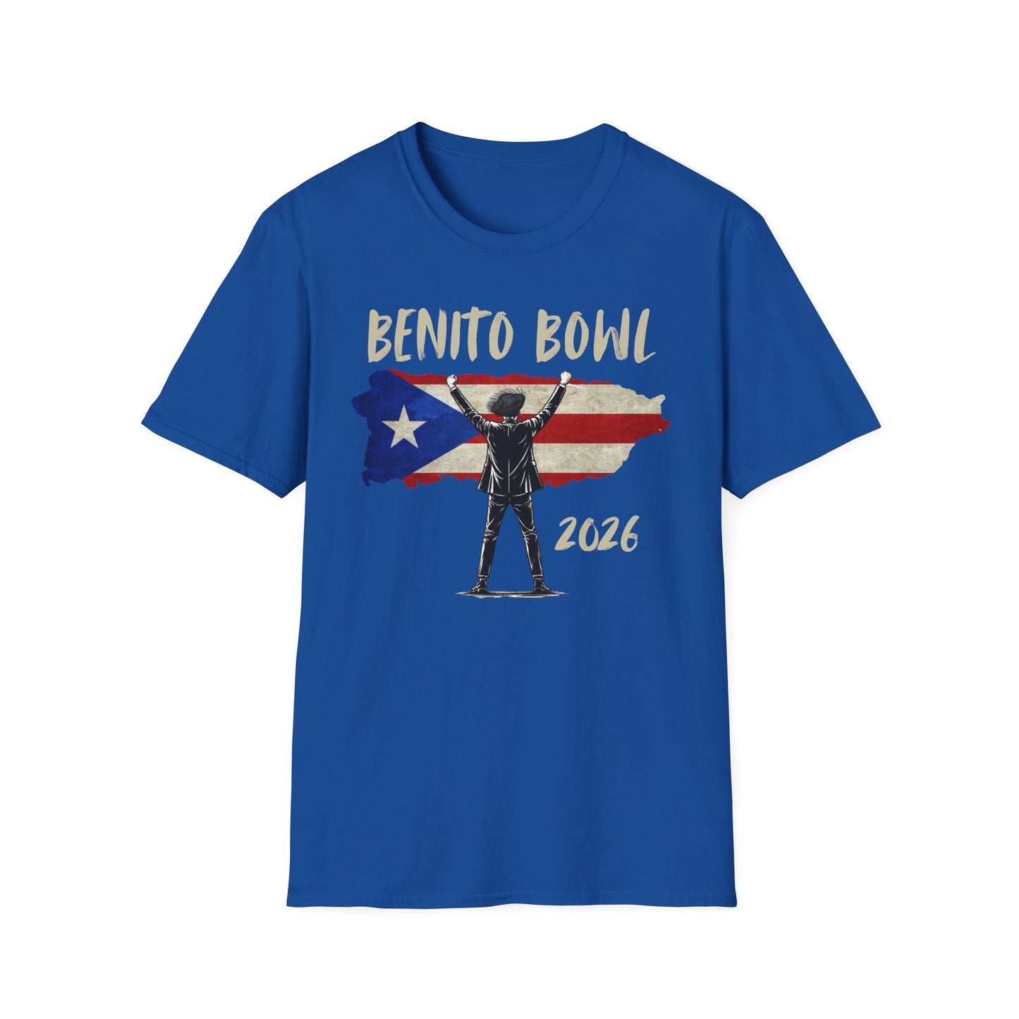 Benito Bowl 2026 PR Flag, Benito Bowl T-Shirt, Football Fan Gift, Puerto Rico Boricua Heritage Culture Pride Tee