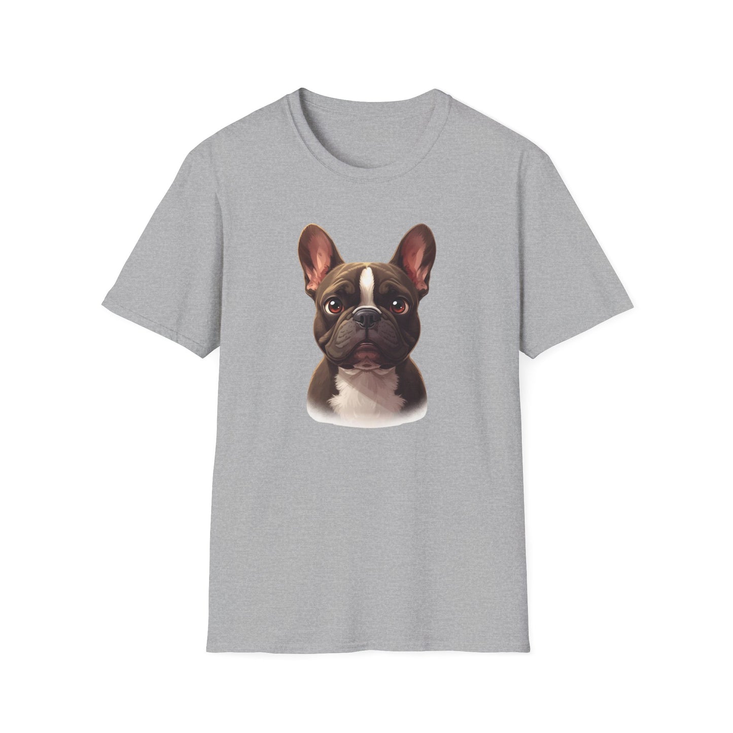 French Bulldog Dog Portrait Shirt – Frenchie Dog Lover Gift, Cute Dog Mom Tee, Dog Dad Shirt, Pet Breed Apparel