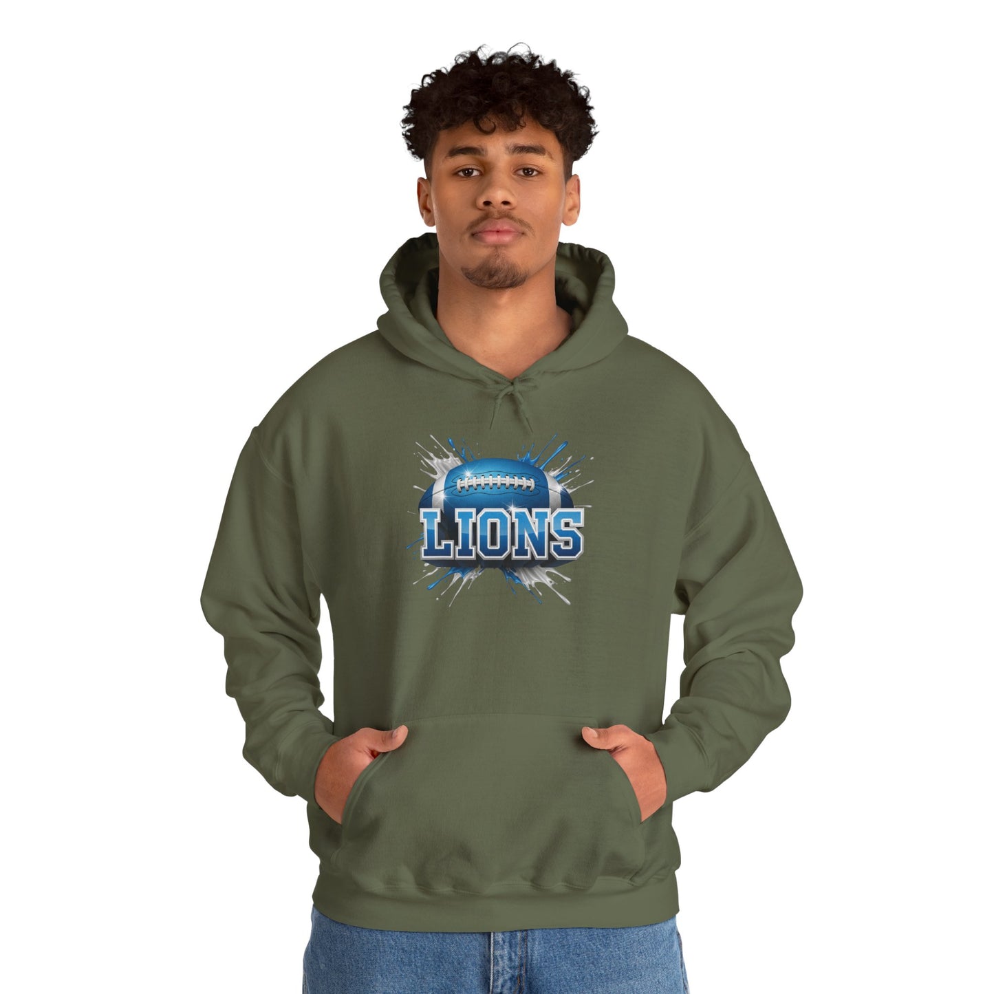 Detroit Football Hoodie, Detroit Team Hoodie, Football Gift for Detroit Fans, Game Day Sports Fan Apparel, Football Fan Gift