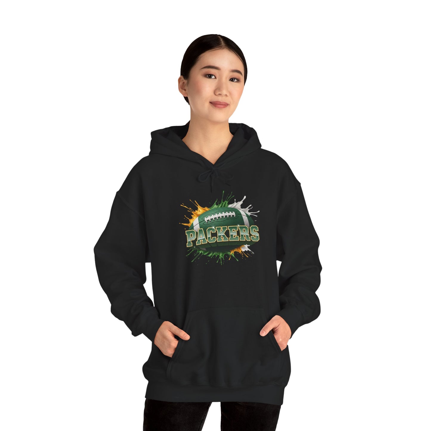 Green Bay Football Hoodie, Green Bay Team Hoodie, Football Gift for Green Bay Fans, Game Day Sports Fan Apparel, Football Fan Gift