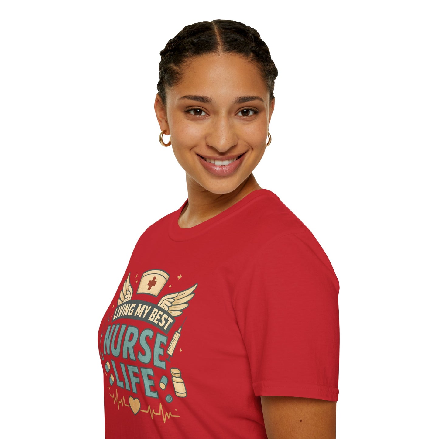 Living My Best Nurse Life Shirt – Cute Nurse Shirt for Women – RN Nurse Life Tee – Nurse Appreciation Gift, Medical Worker Shirt