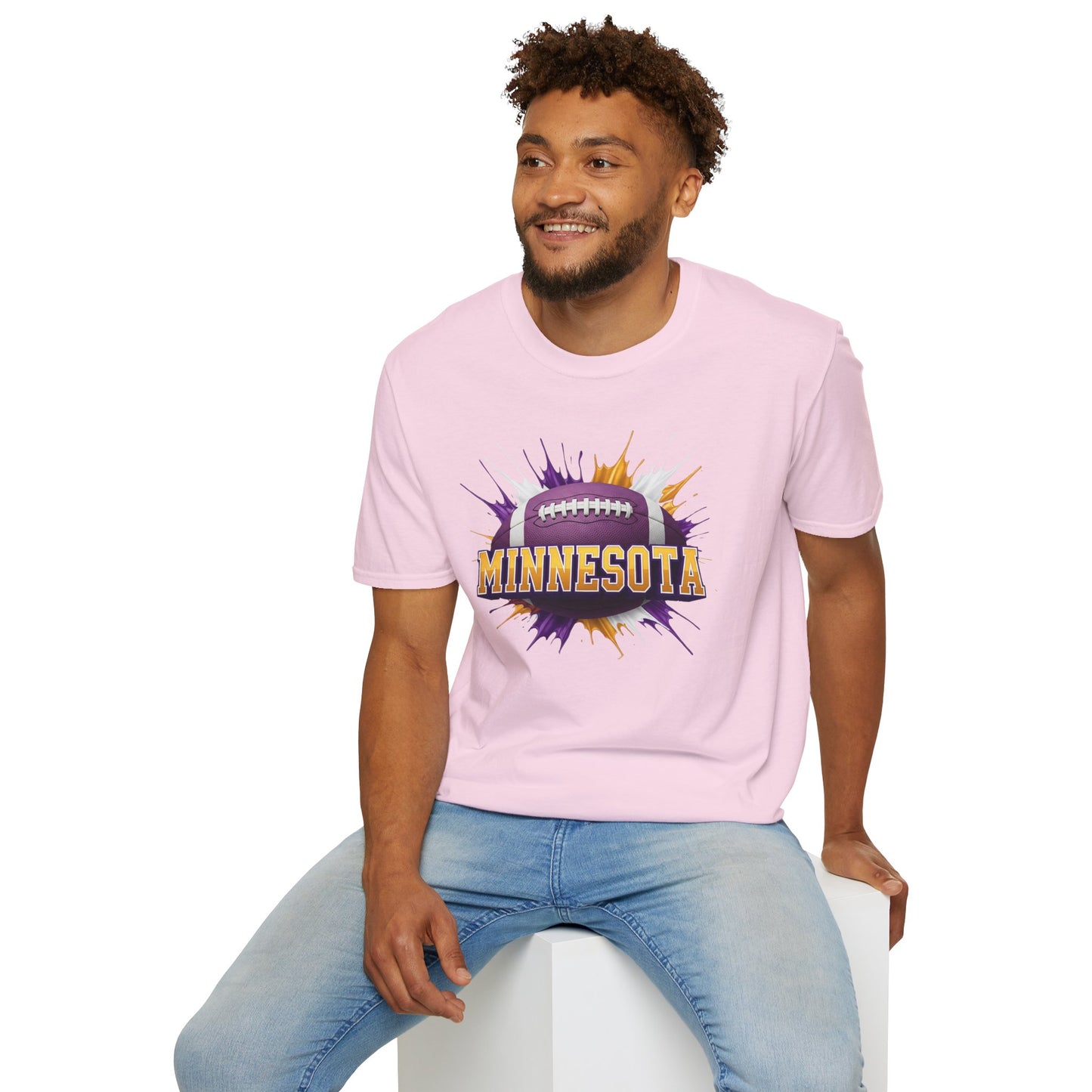 Minnesota Football Unisex T-Shirt, Minnesota Team Tee, Football Gift for Minnesota Fans, Game Day Shirt, Sports Fan Apparel Football Tee