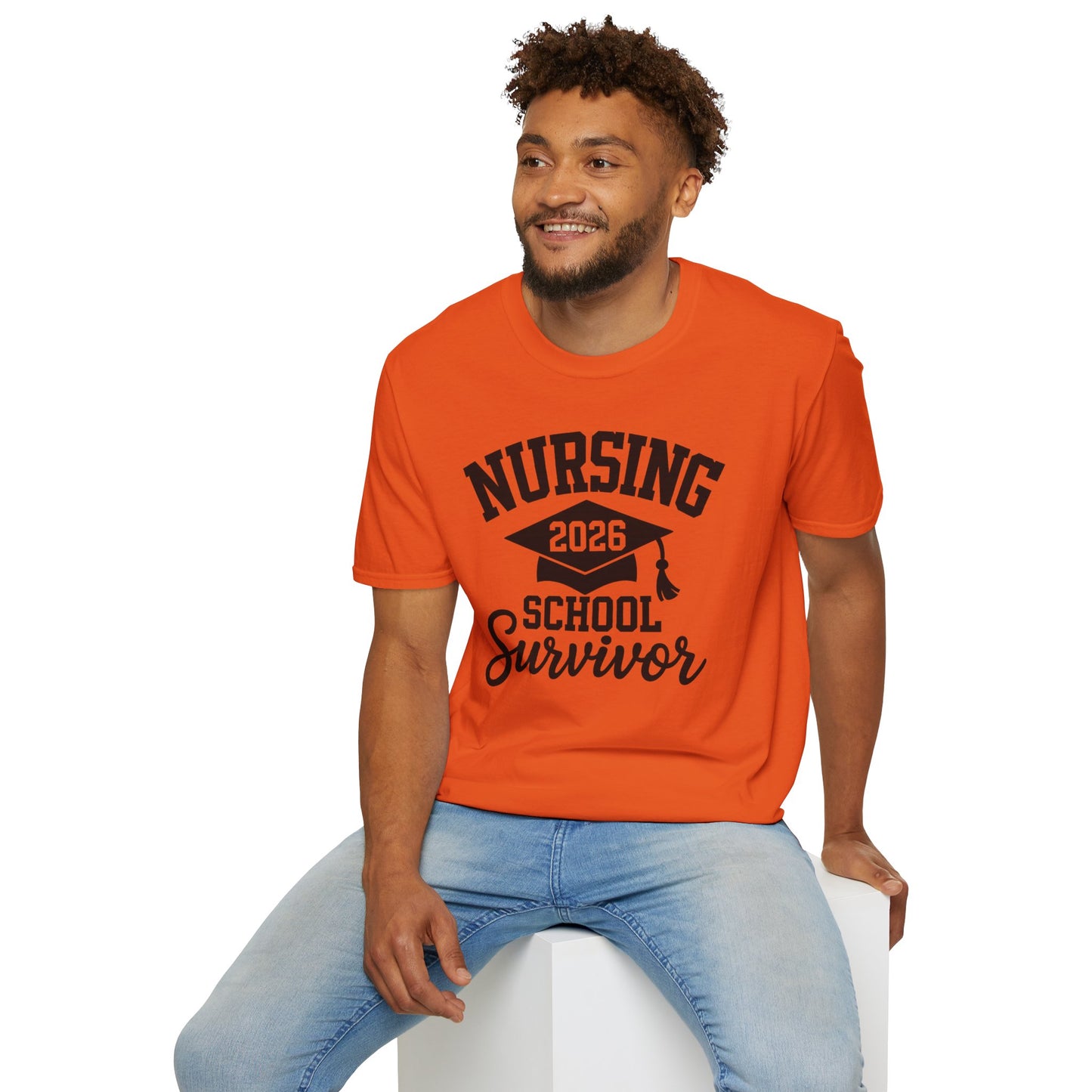 Nursing 2026 School Survivor T-Shirt, Nurse Graduation Shirt, RN Student Gift, Nursing School Grad Tee