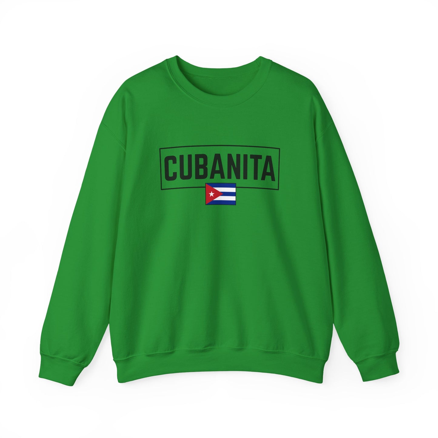 CUBANITA Sweatshirt – Cuban Flag Sweatshirt for Women, Latino Pride Sweatshirt, Cuba Heritage Top, Cuban Culture Graphic Sweatshirt