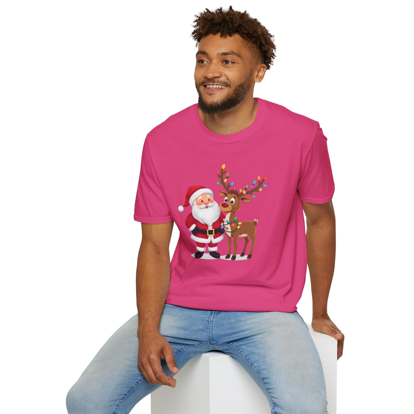 Santa and Rudolph Shirt, Family Christmas Shirts, Christmas T Shirt, Holiday Shirt, Cute Xmas Shirt for the family, Holiday Gift