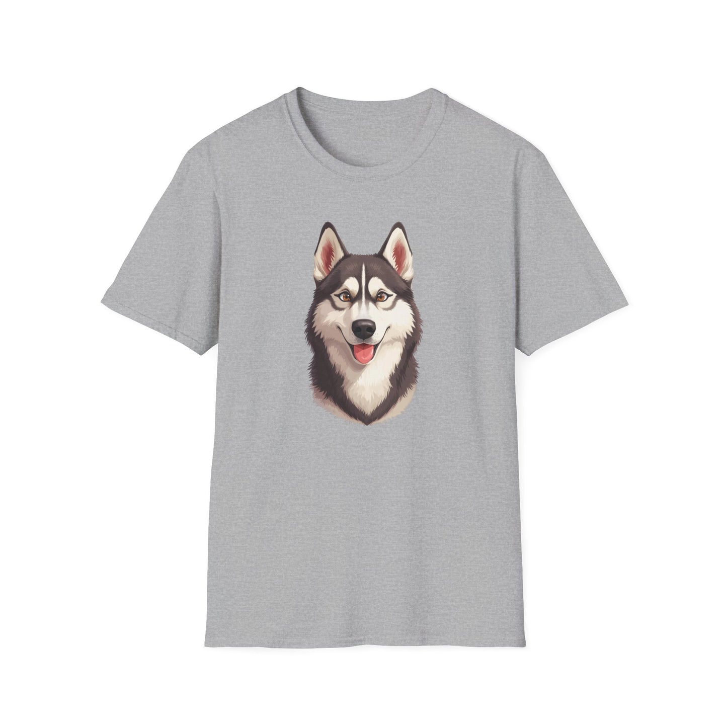 Siberian Husky Dog Portrait Shirt – Husky Dog Lover Gift, Cute Dog Mom Tee, Dog Dad Shirt, Pet Breed Apparel