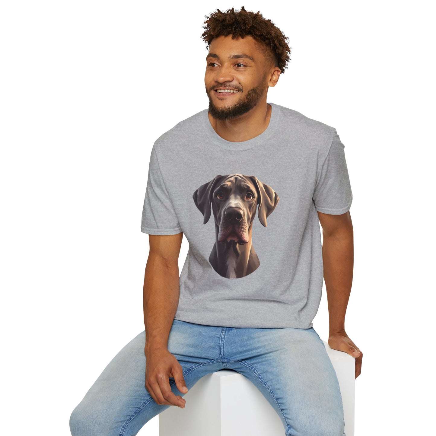 Great Dane Dog Portrait Shirt – Great Dane Dog Lover Gift, Cute Dog Mom Tee, Dog Dad Shirt, Pet Breed Apparel